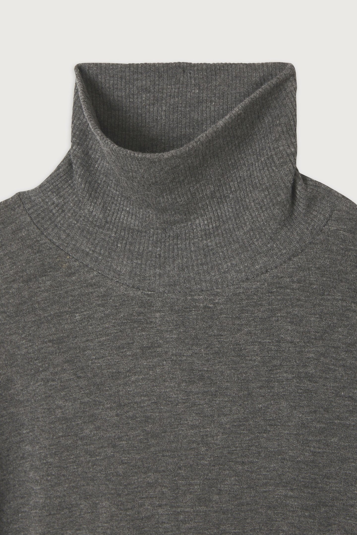 7/8 SLEEVE ROLL NECK T-SHIRT ANTHRACITE CHINA 2