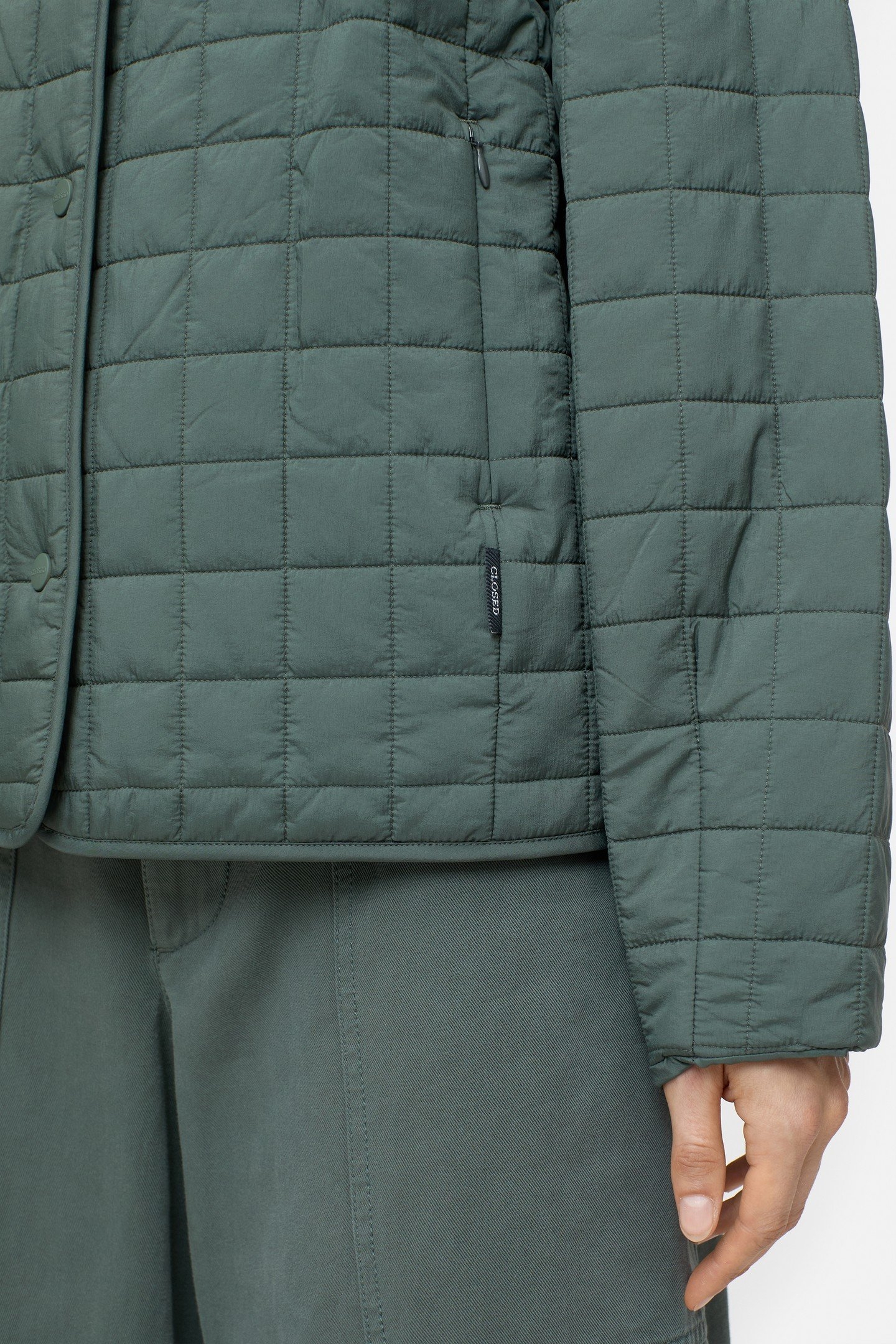 QUILTED JACKET PINI GREEN 7