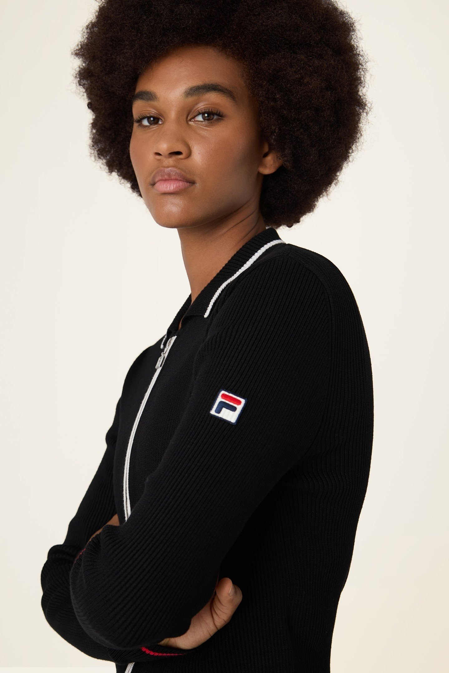 SIMONTE SLIM FULL-ZIP KNIT CARDIGAN BLACK 7