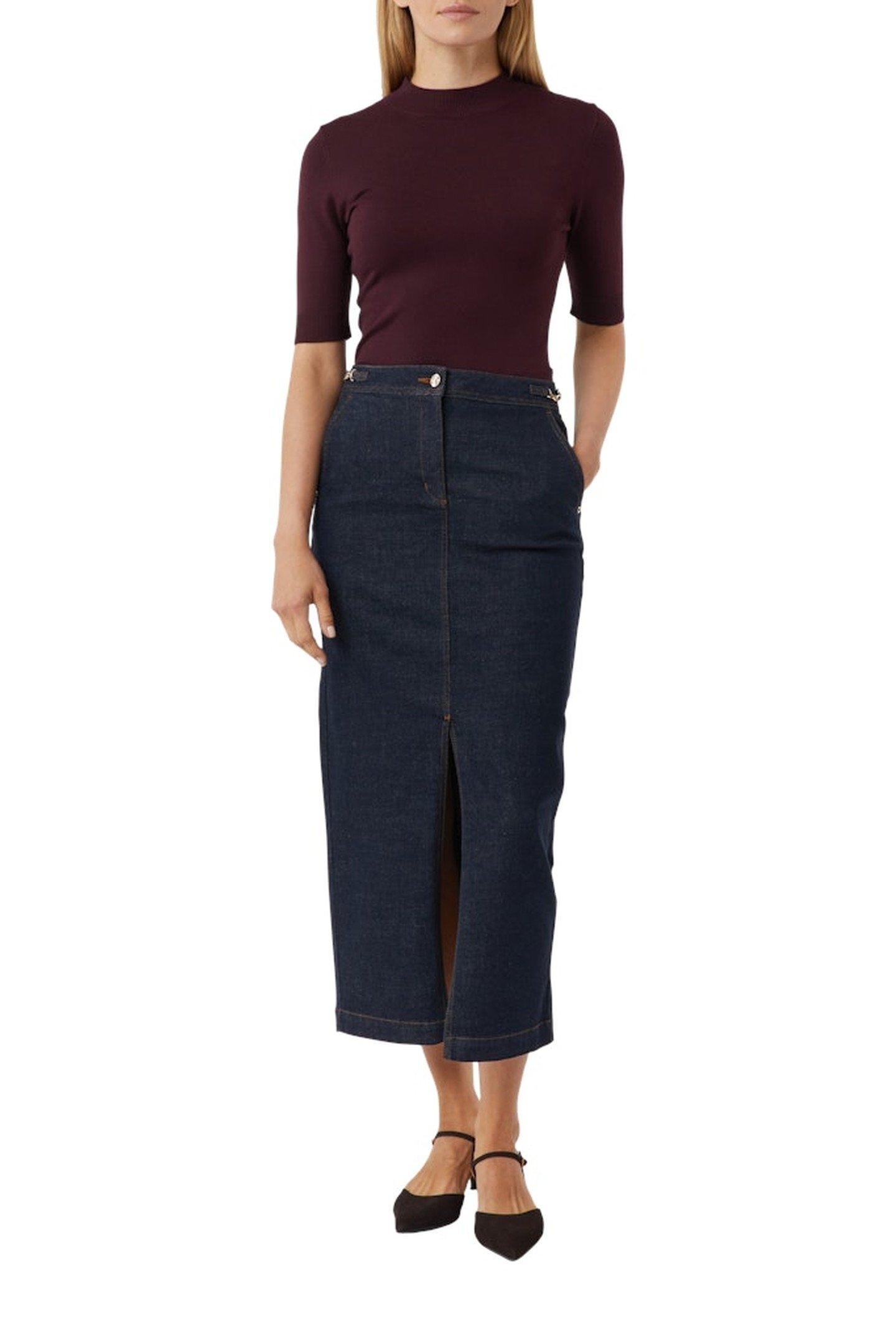 COMMA SKIRT BLUE DENIM 4