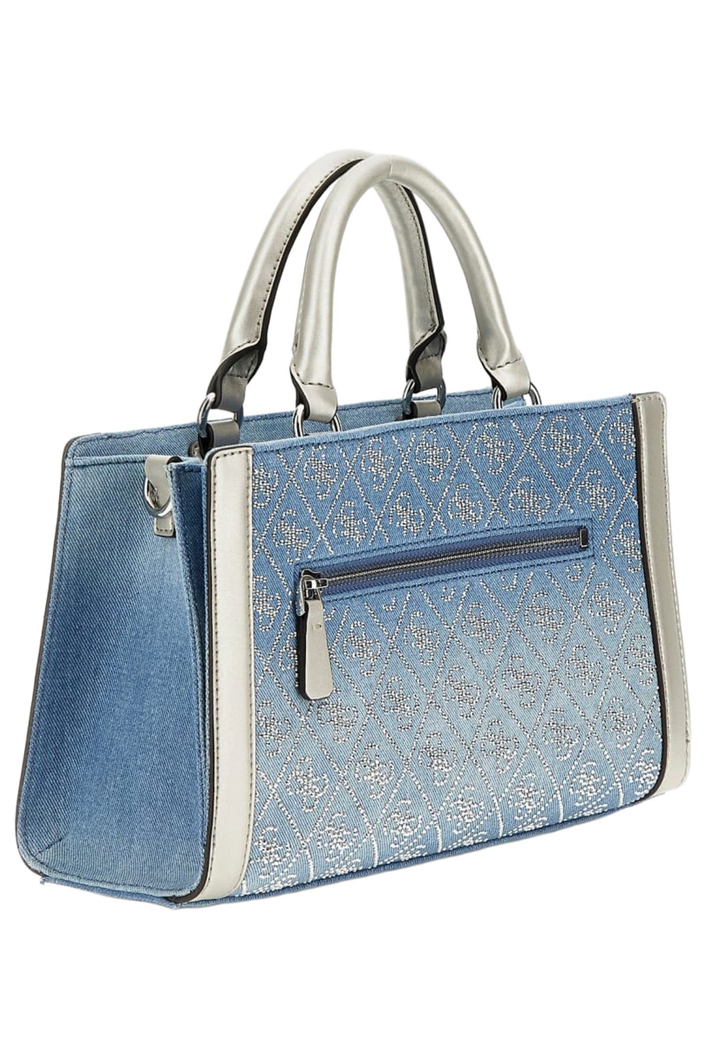 DILI SMALL SATCHEL DENIM LOGO 2