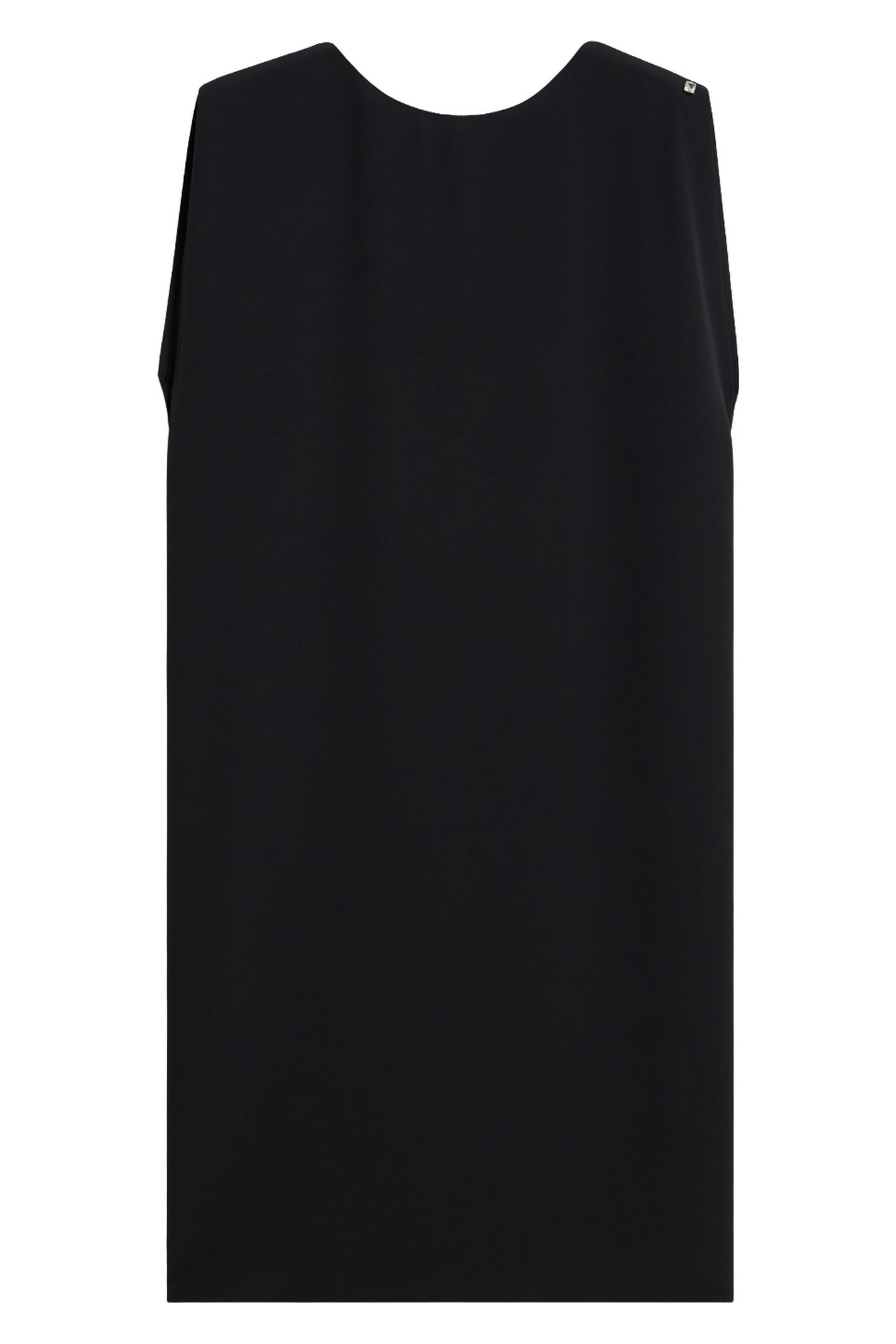 STRAIGHT-CUT DRESS WITH WIDE SHOULDER STRAPS BLACK 3
