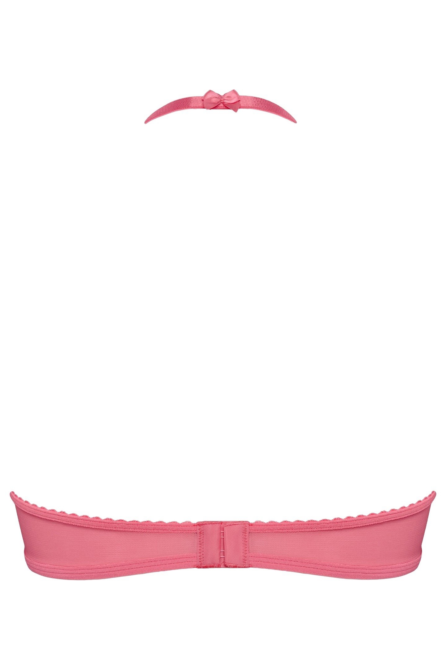 PEEKABOO BRA PLUNGE BALCONY WIRED UNPADDED PINK 5
