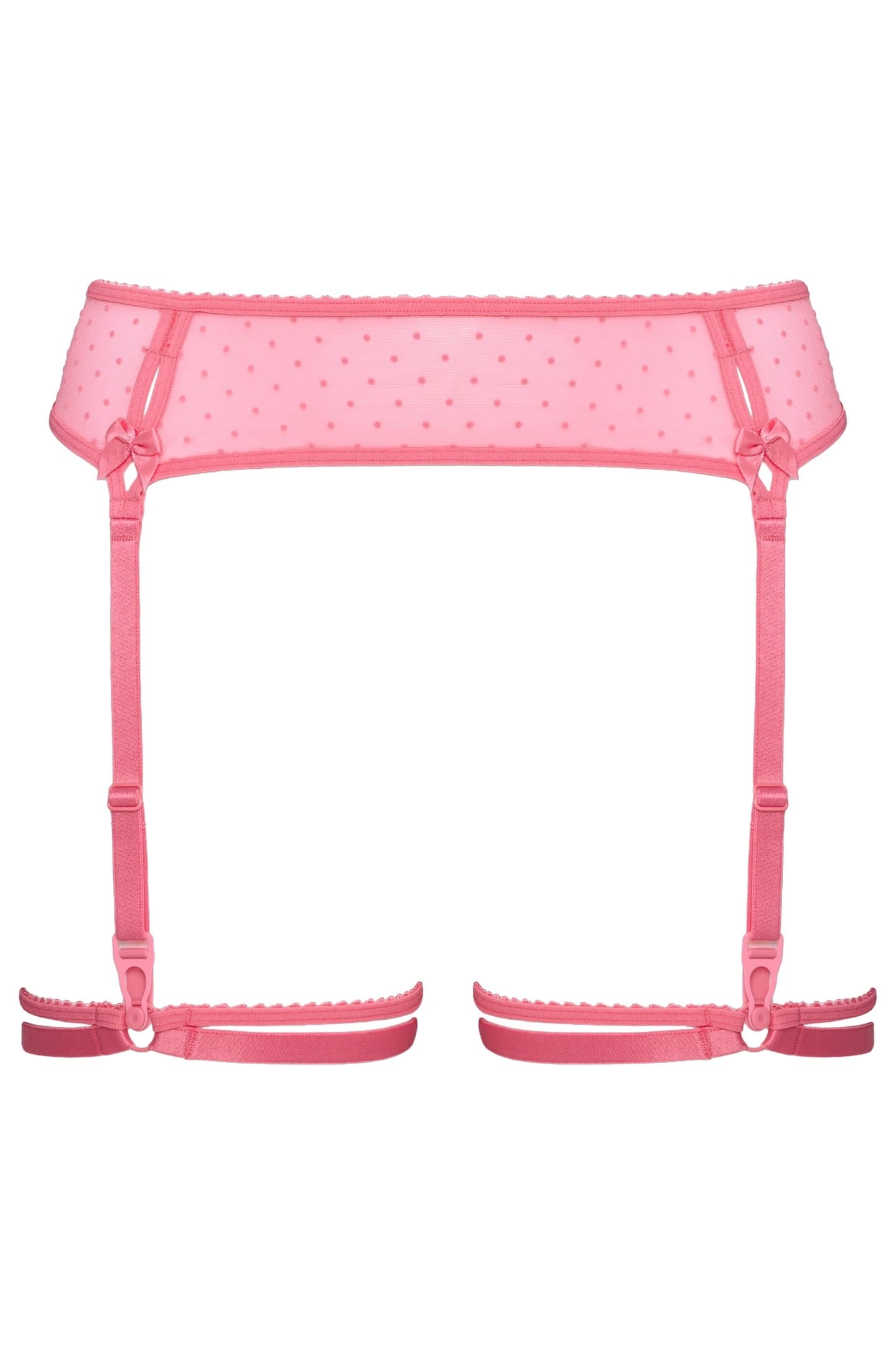 PEEKABOO SUSPENDER GARTER BELT PINK 4