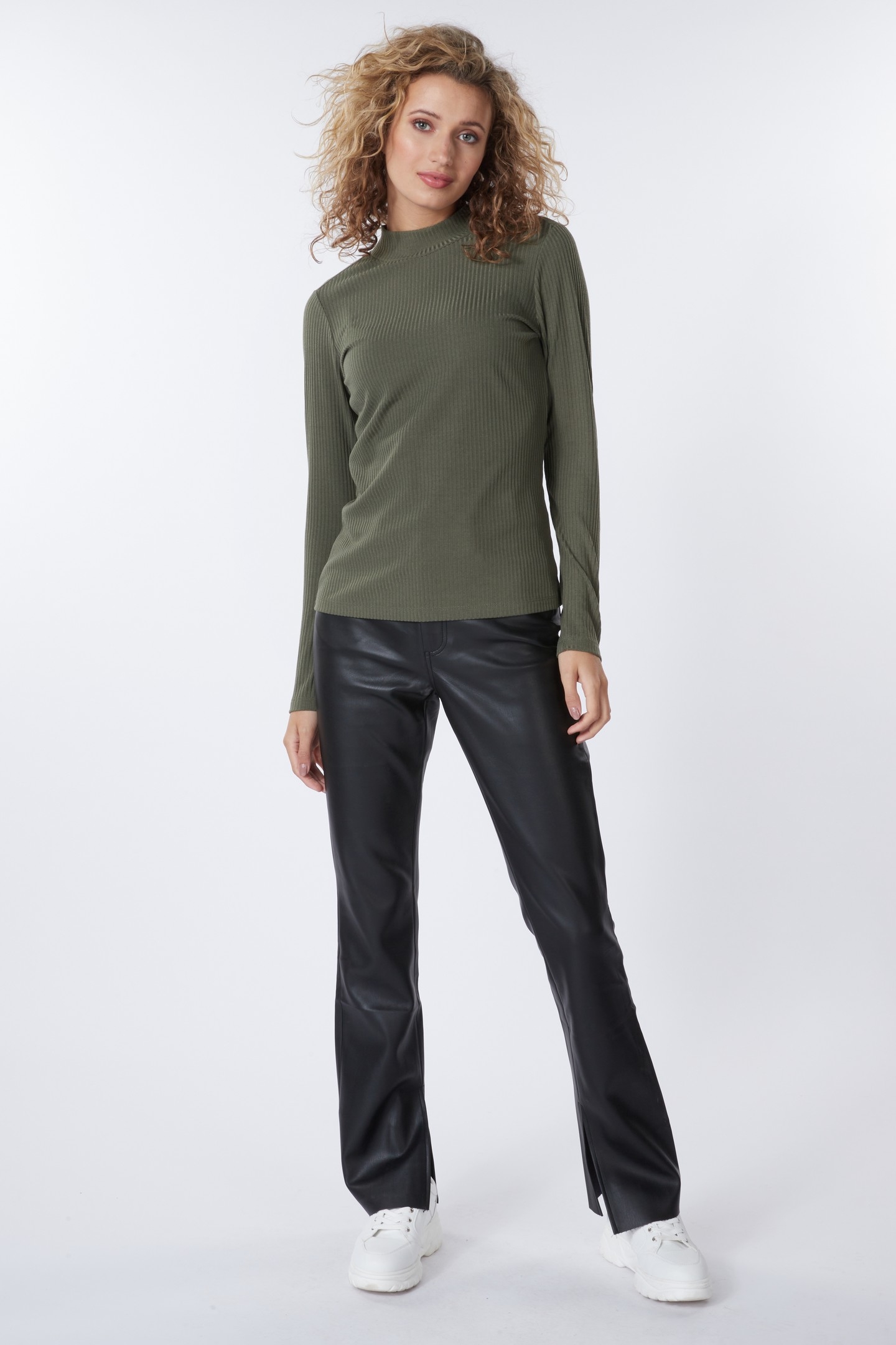 TOP SMALL RIB LEAF GREEN 1