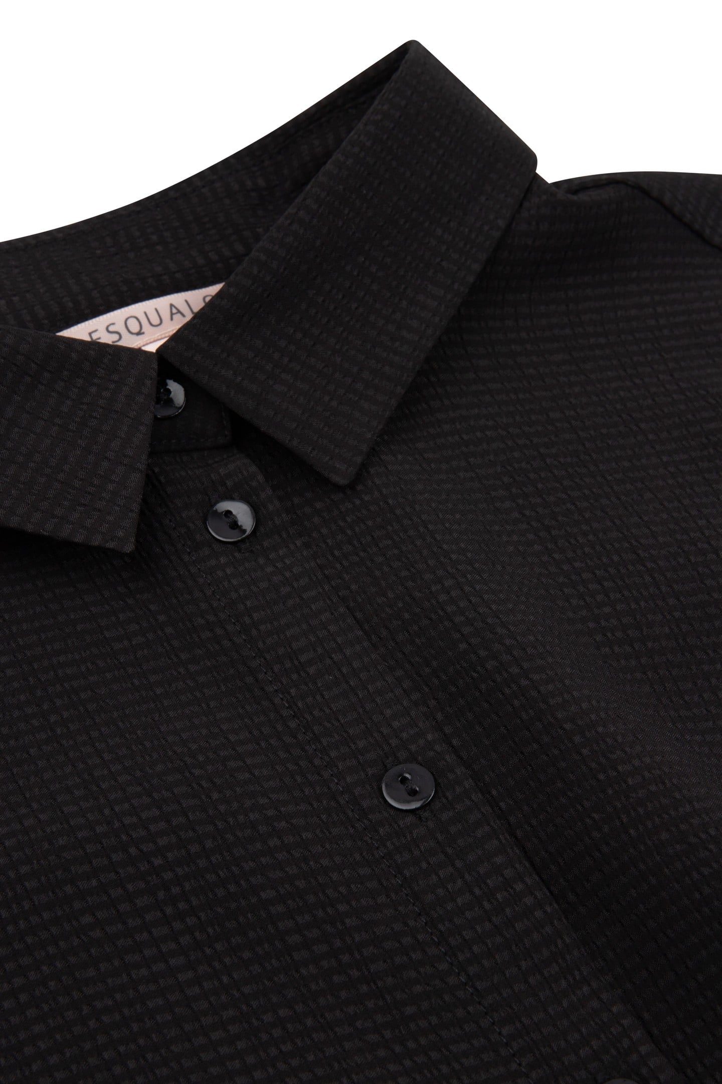 BLOUSE BASIC STRUCTURED FABRIC BLACK 5