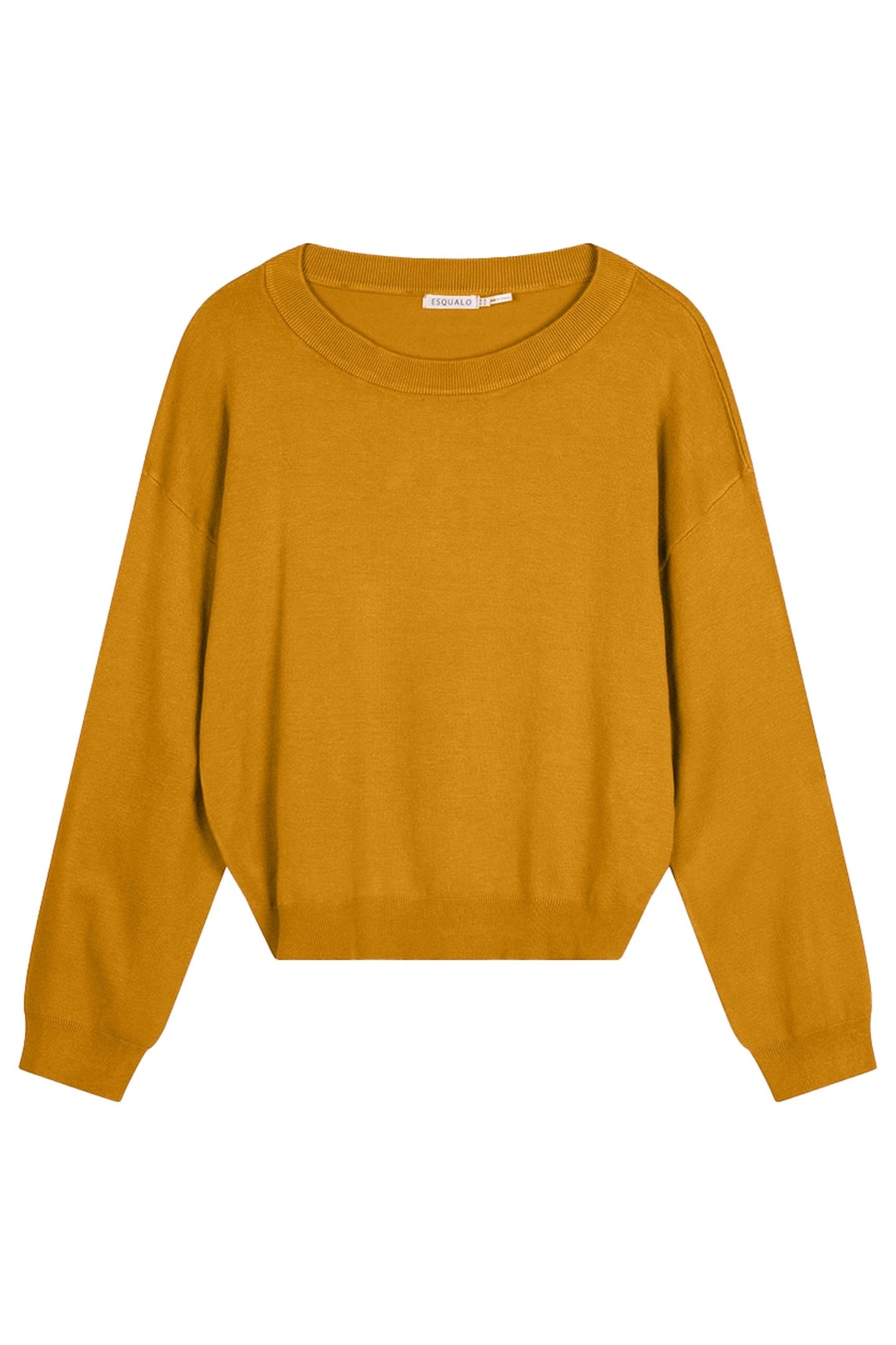 SWEATER BASIC BOXY MUSTARD 1