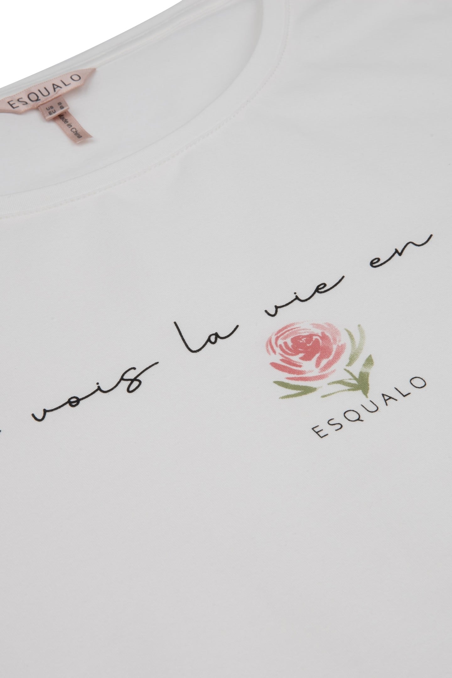 T-SHIRT FOIL "LA VIE EN ROSE" OFF WHITE 7