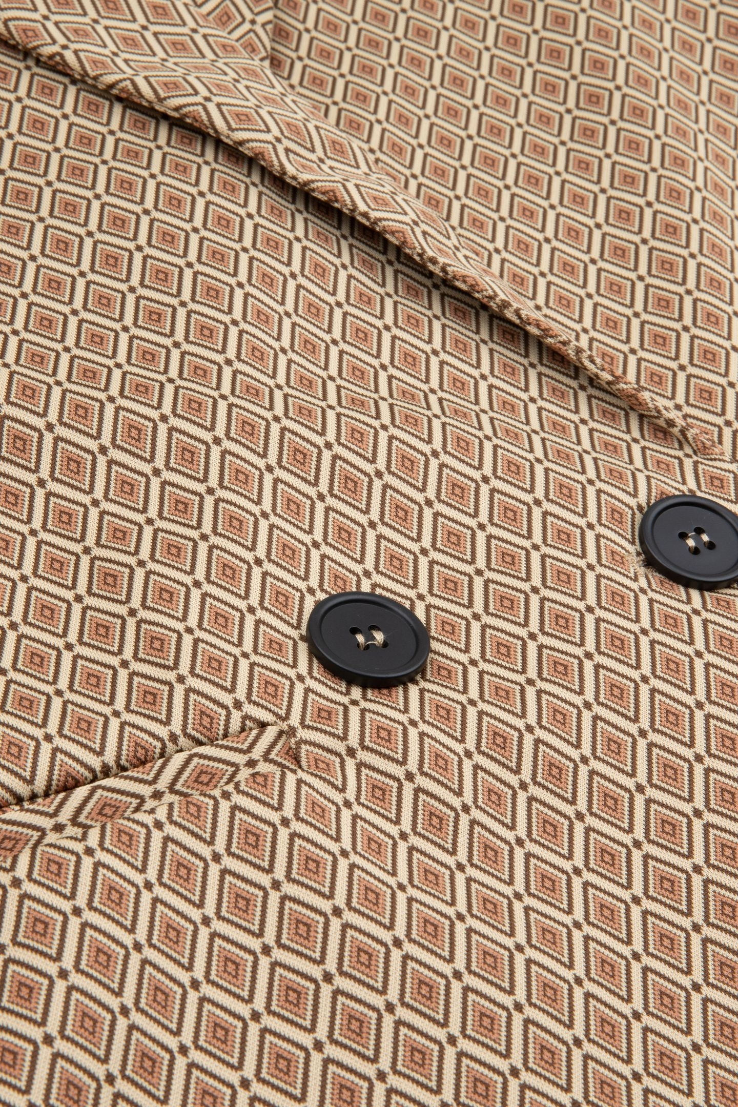 BLAZER DOUBLE BREASTED KNITTED DIAMOND PRINT 8