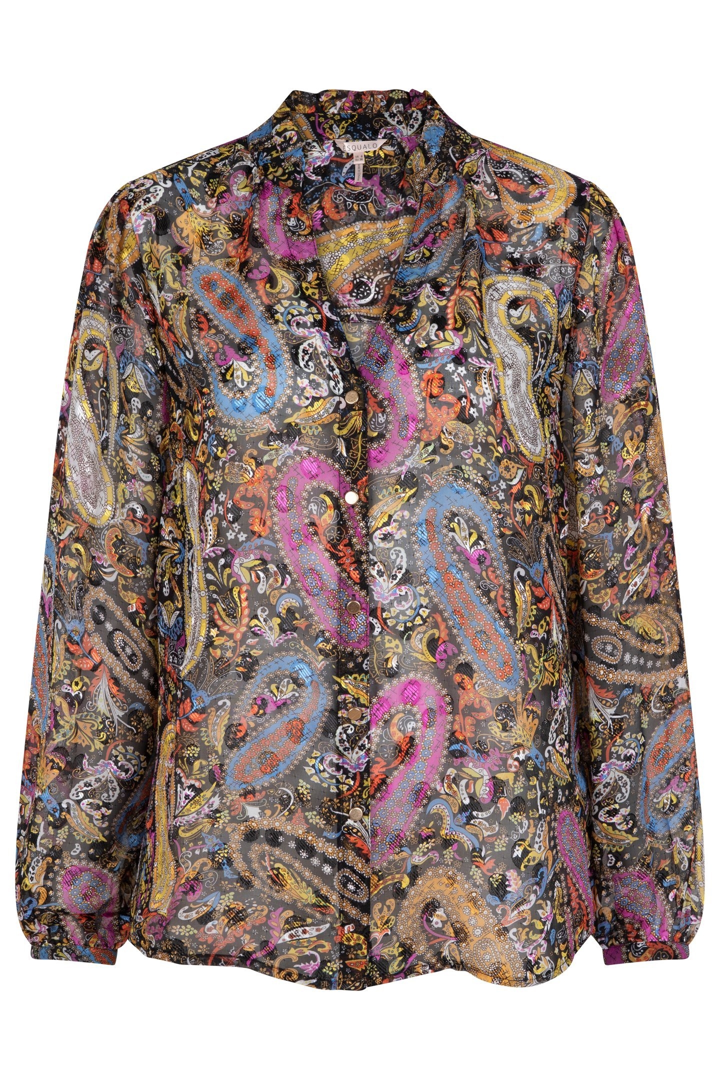 BLOUSE V-NECK PAISLEY PARTY PRINT 5