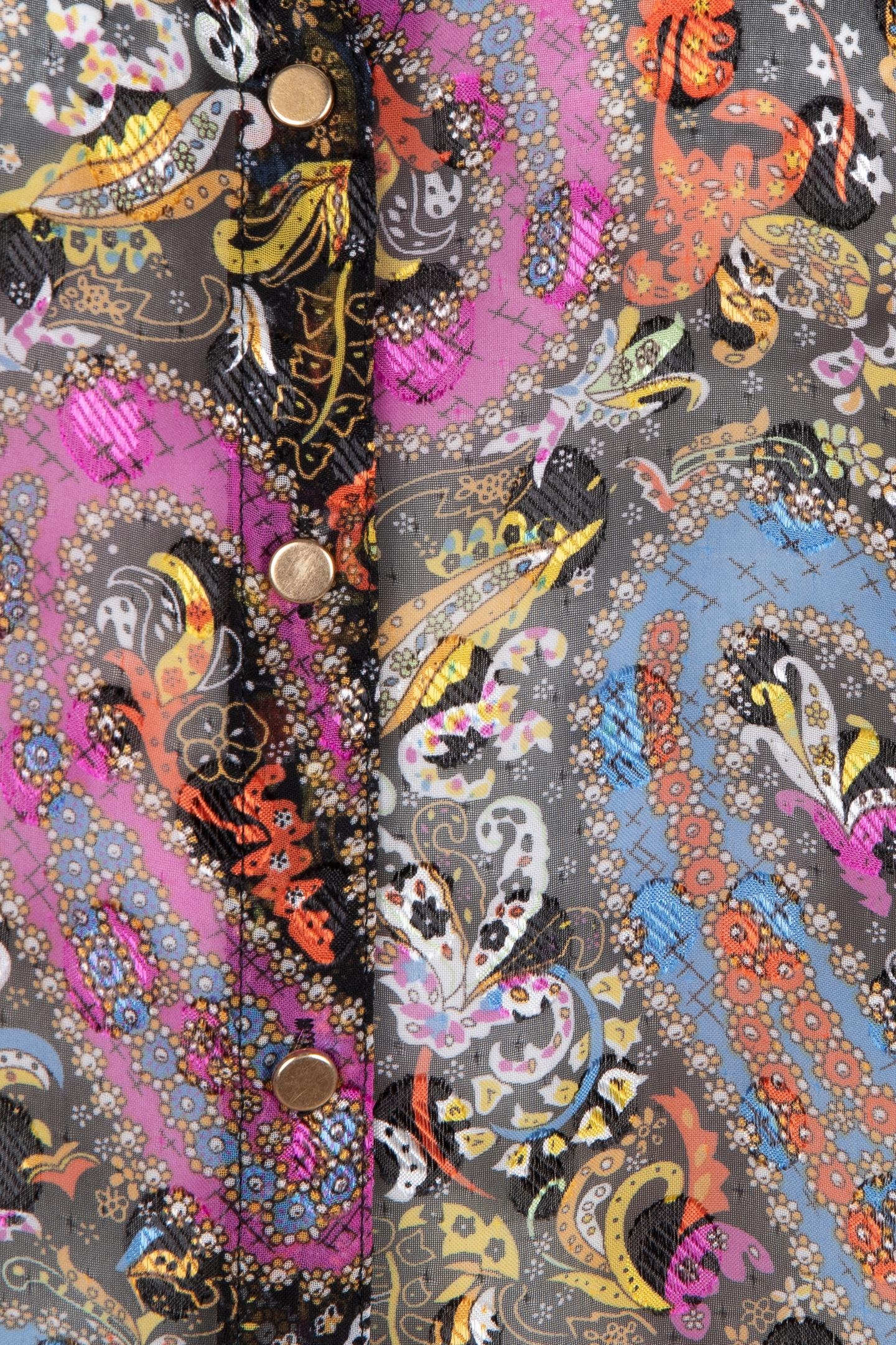 BLOUSE V-NECK PAISLEY PARTY PRINT 7