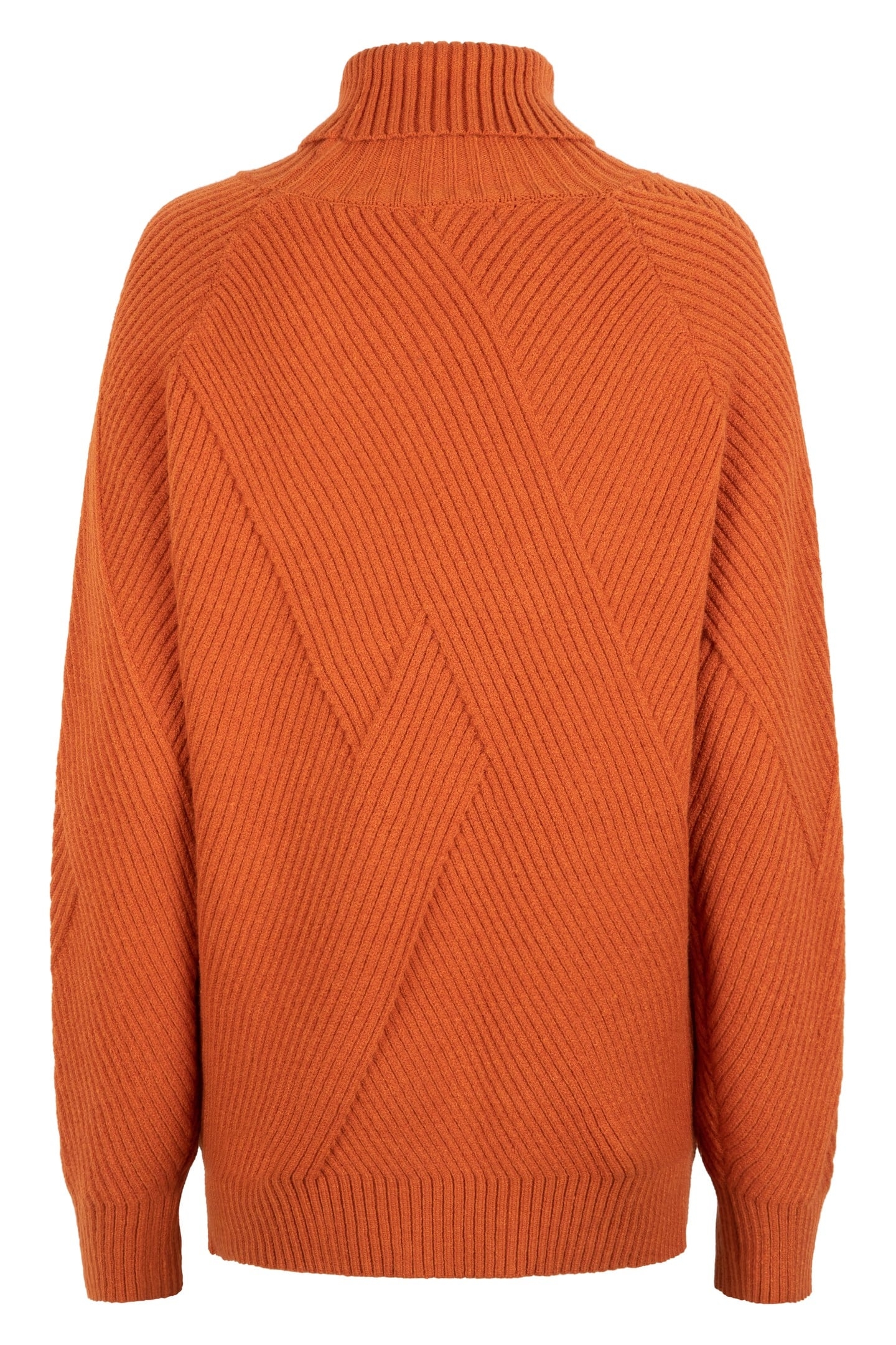 SWEATER FANCY KNIT ORANGE 2