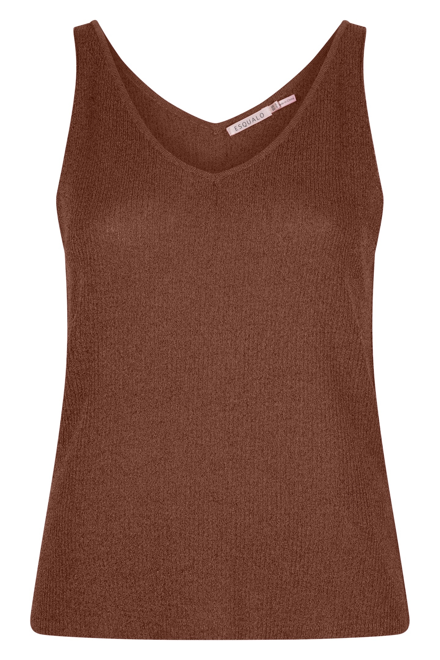 CAMISOLE RIB LUREX BROWN 1