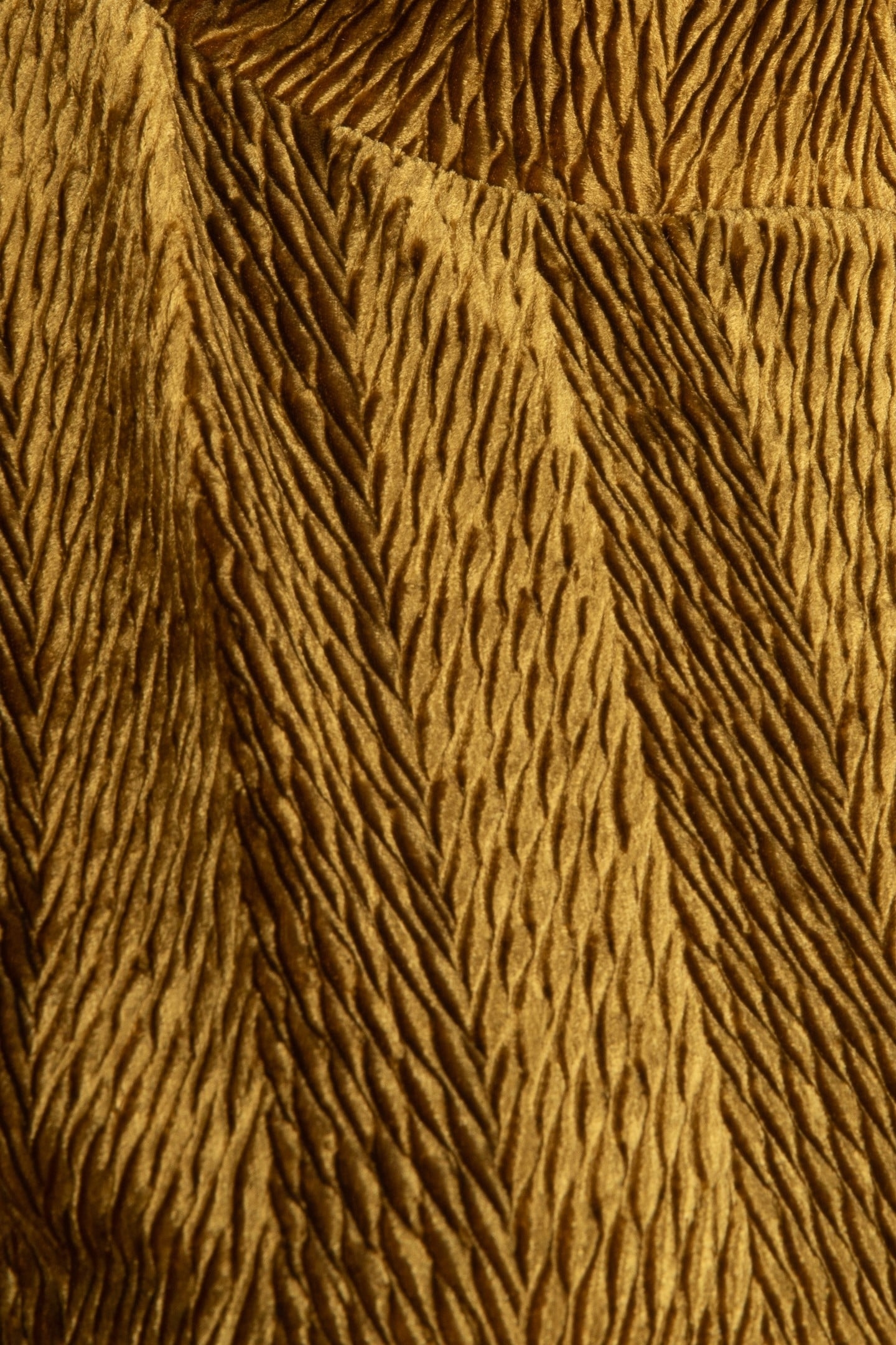 TOP CRINKLE WAVE VELOURS OLD GOLD 3