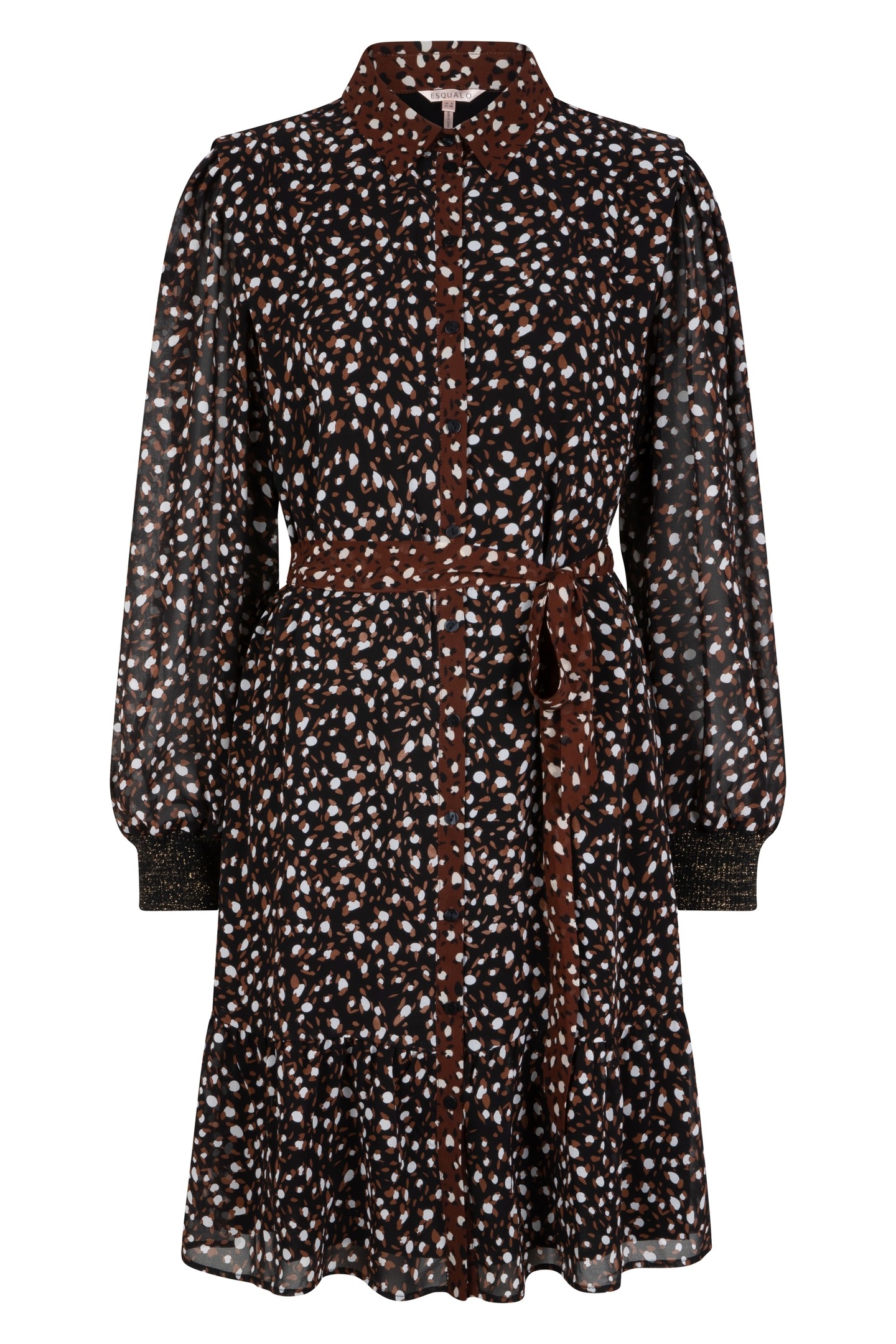 DRESS RIBBED CUFF ANIMAL STEPS PRINT 5