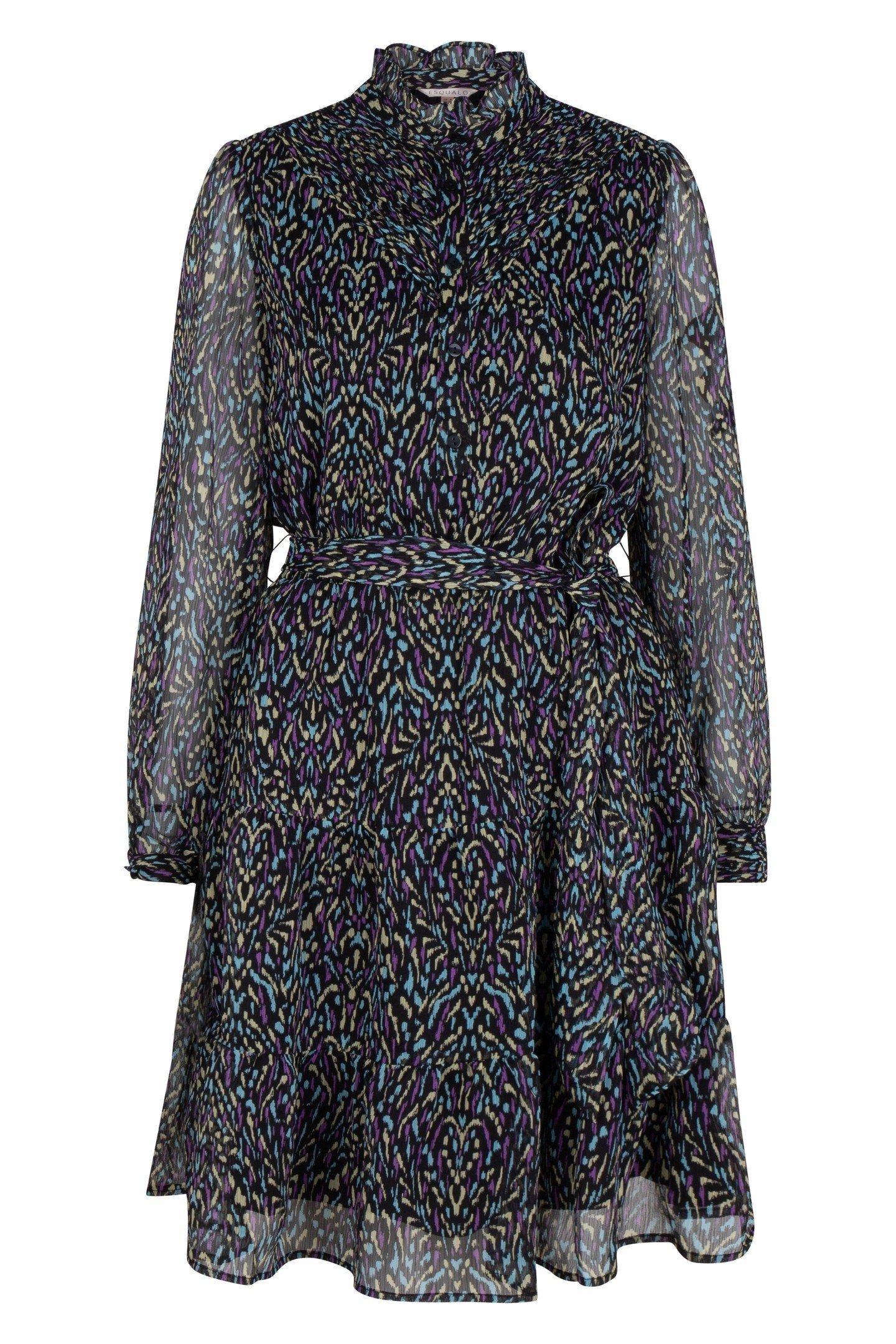 DRESS SHORT PIN TUCK MAGIC EARTH PRINT 3