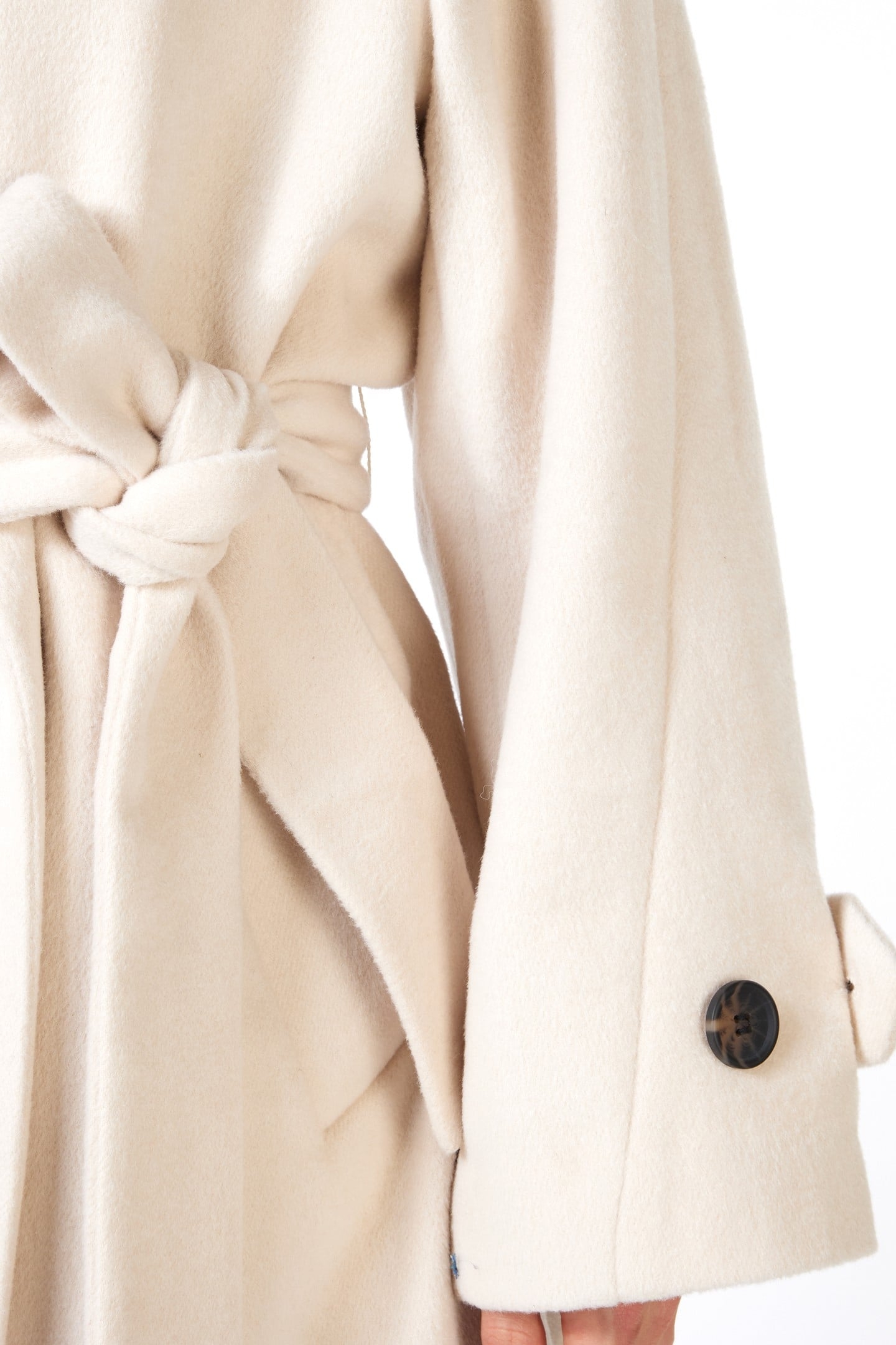 COAT LONG BELT LIGHT SAND 8