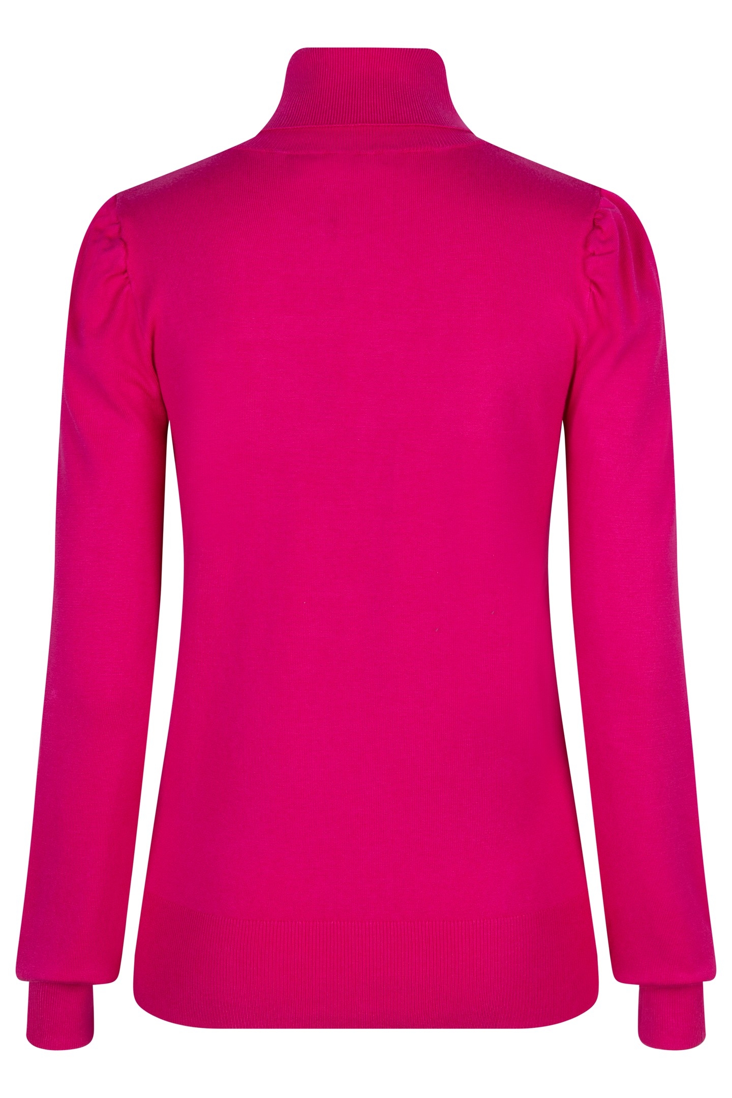 SWEATER FANCY DETAIL SHLDR BASIC KNIT FUCHSIA 2