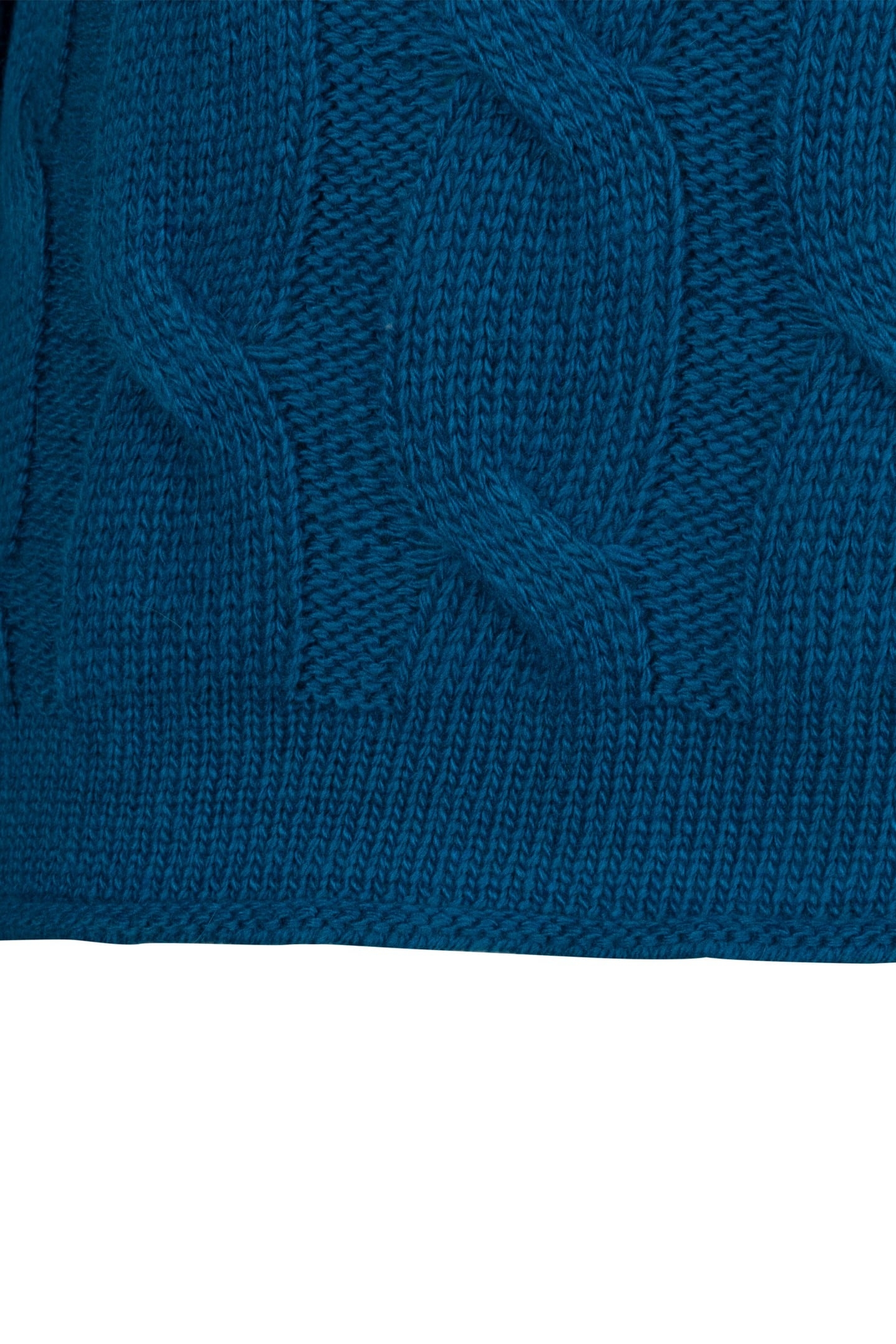 SWEATER CABLES TURTLE NECK PETROL 7