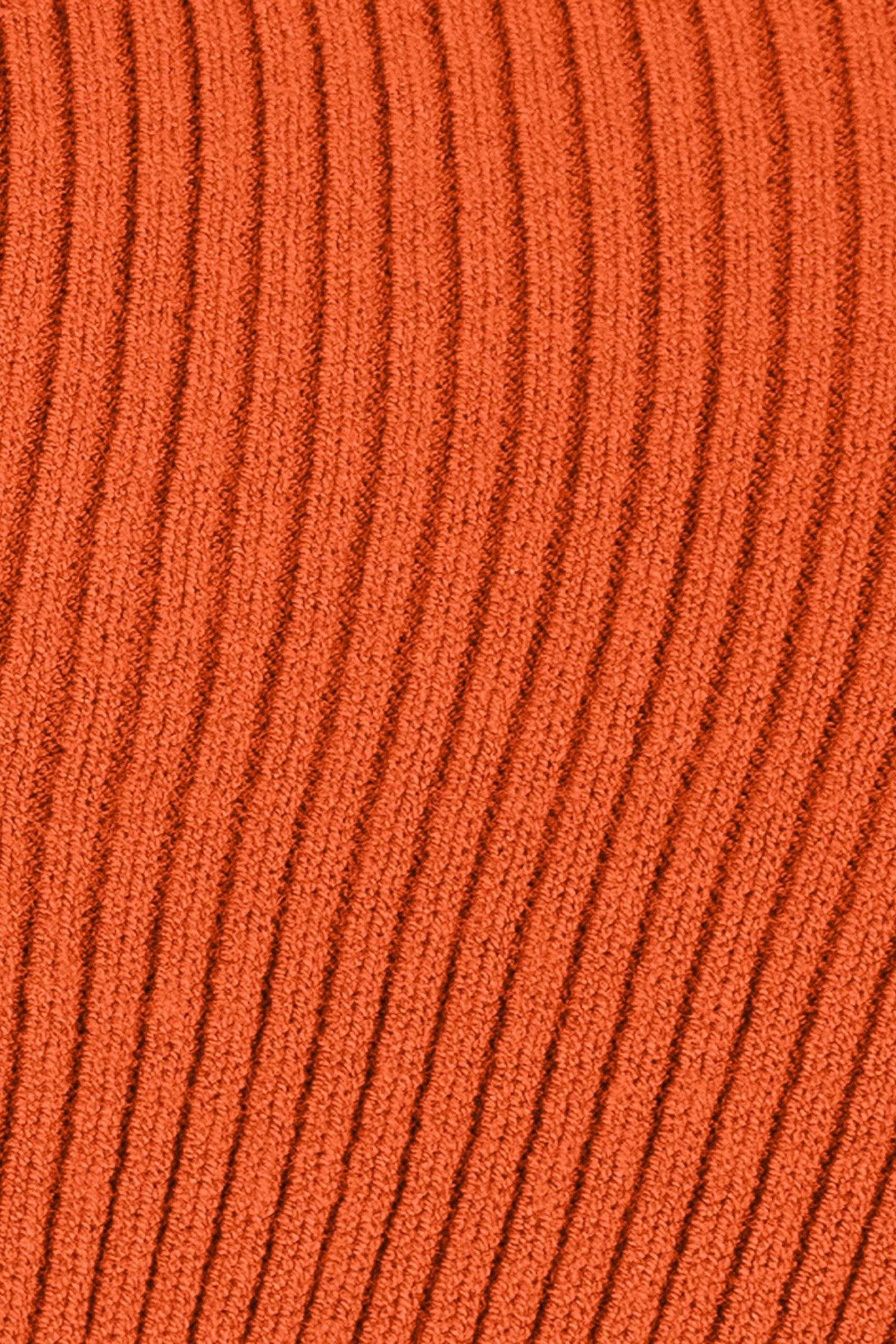 TOP SHORT SLVE OPEN RIB COL ORANGE 3