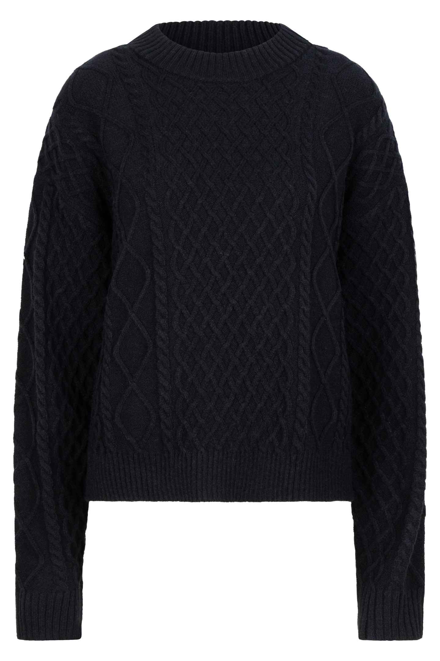 SWEATER CABLE SHORT BLACK 6