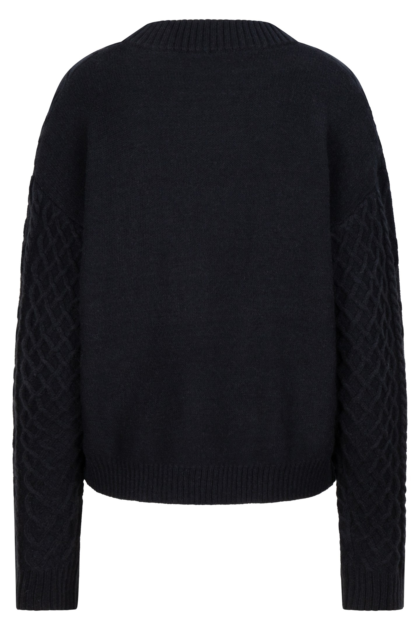 SWEATER CABLE SHORT BLACK 7