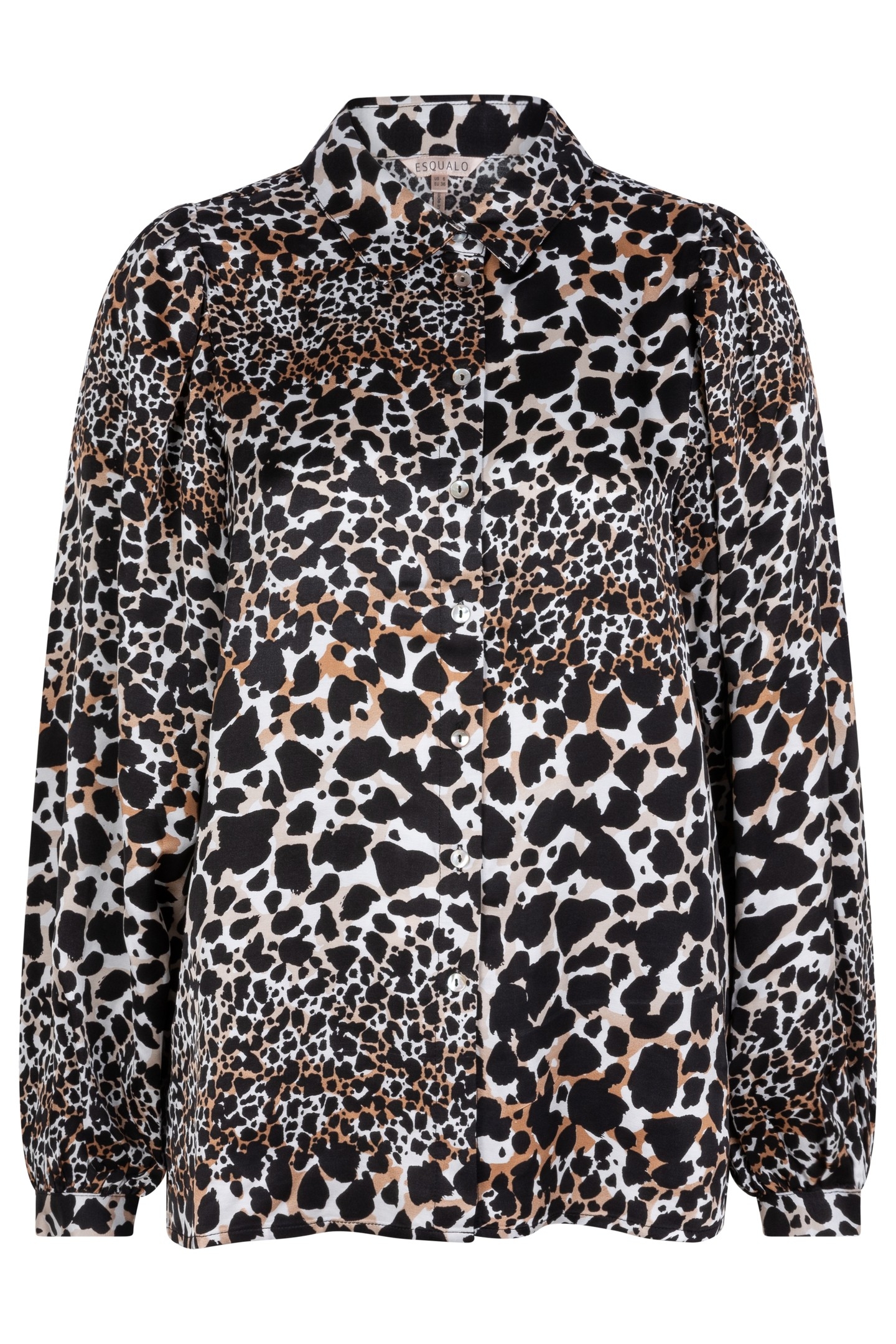 BLOUSE BASIC SCATTERED ILLUSION PRINT 4