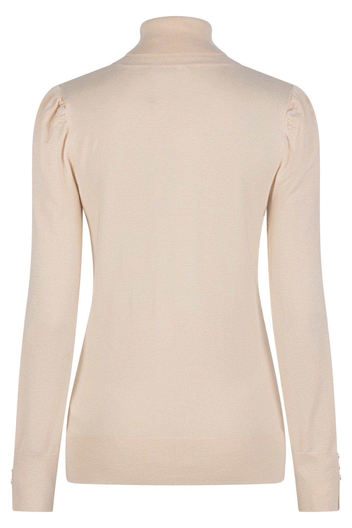 SWEATER PUFF SLVE BUTTONS IVORY 5