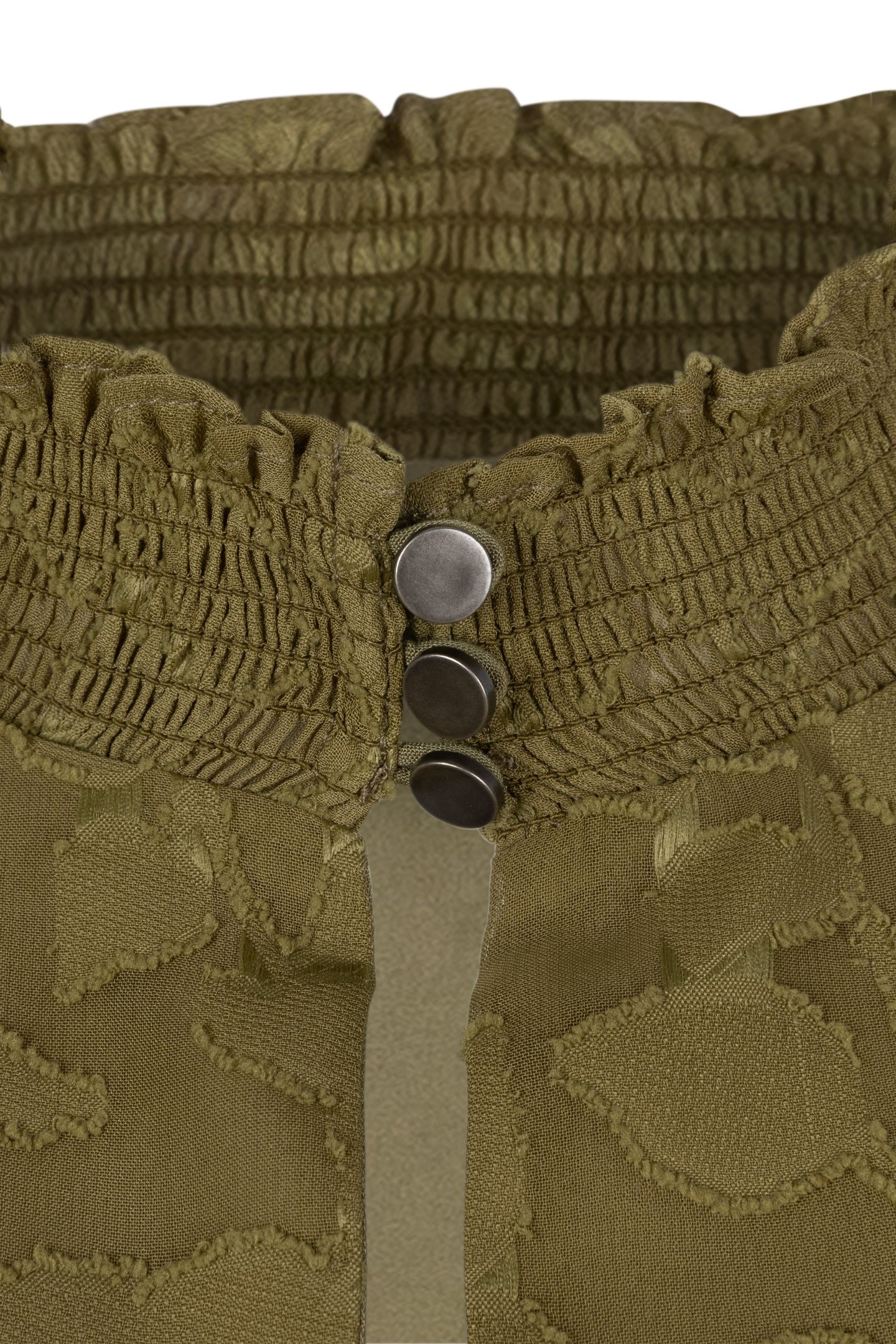 DRESS SMOCK JACQUARD OLIVE 7