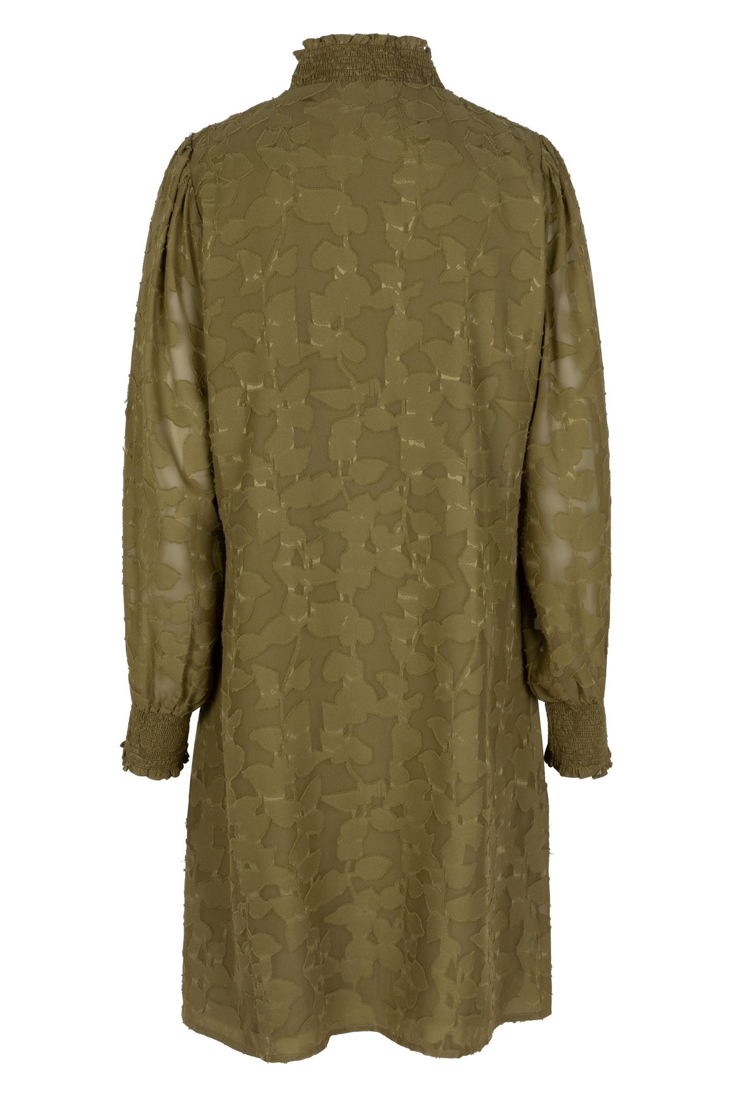 DRESS SMOCK JACQUARD OLIVE 5