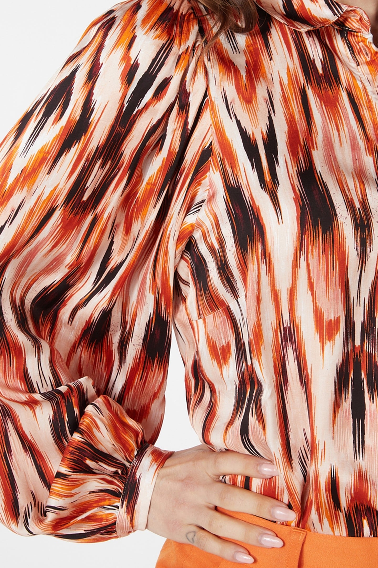 BLOUSE BASIC ETHNIC SKINS PRINT 5