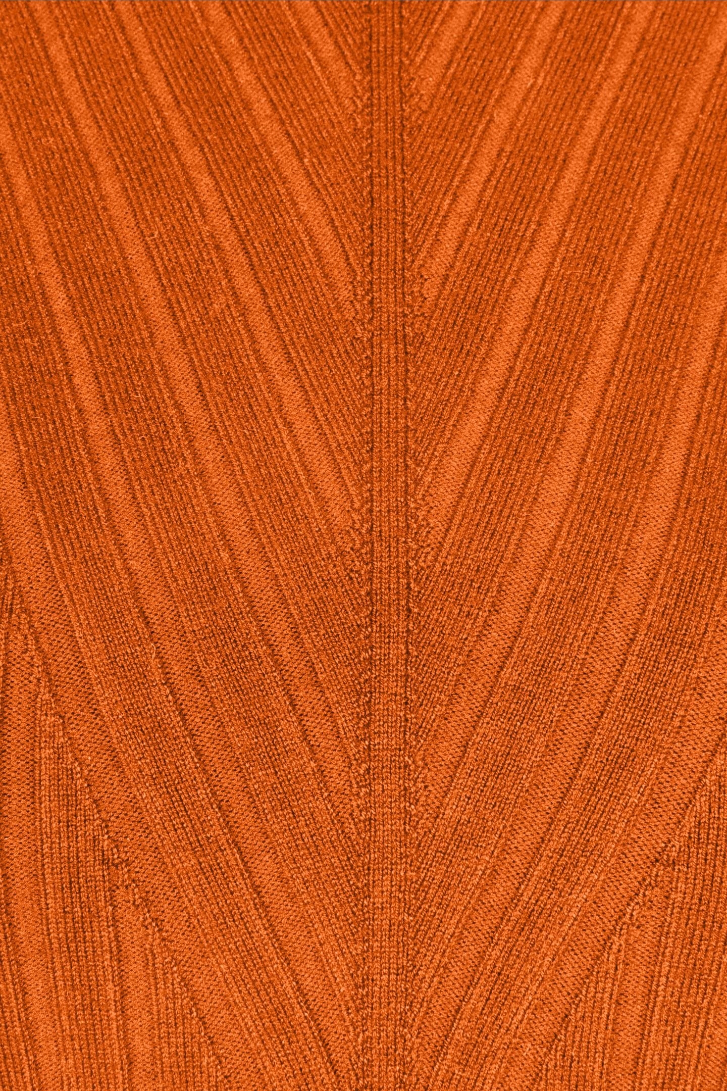 SWEATER TOP FANCY RIB BASIC KNIT PUMPKIN 3