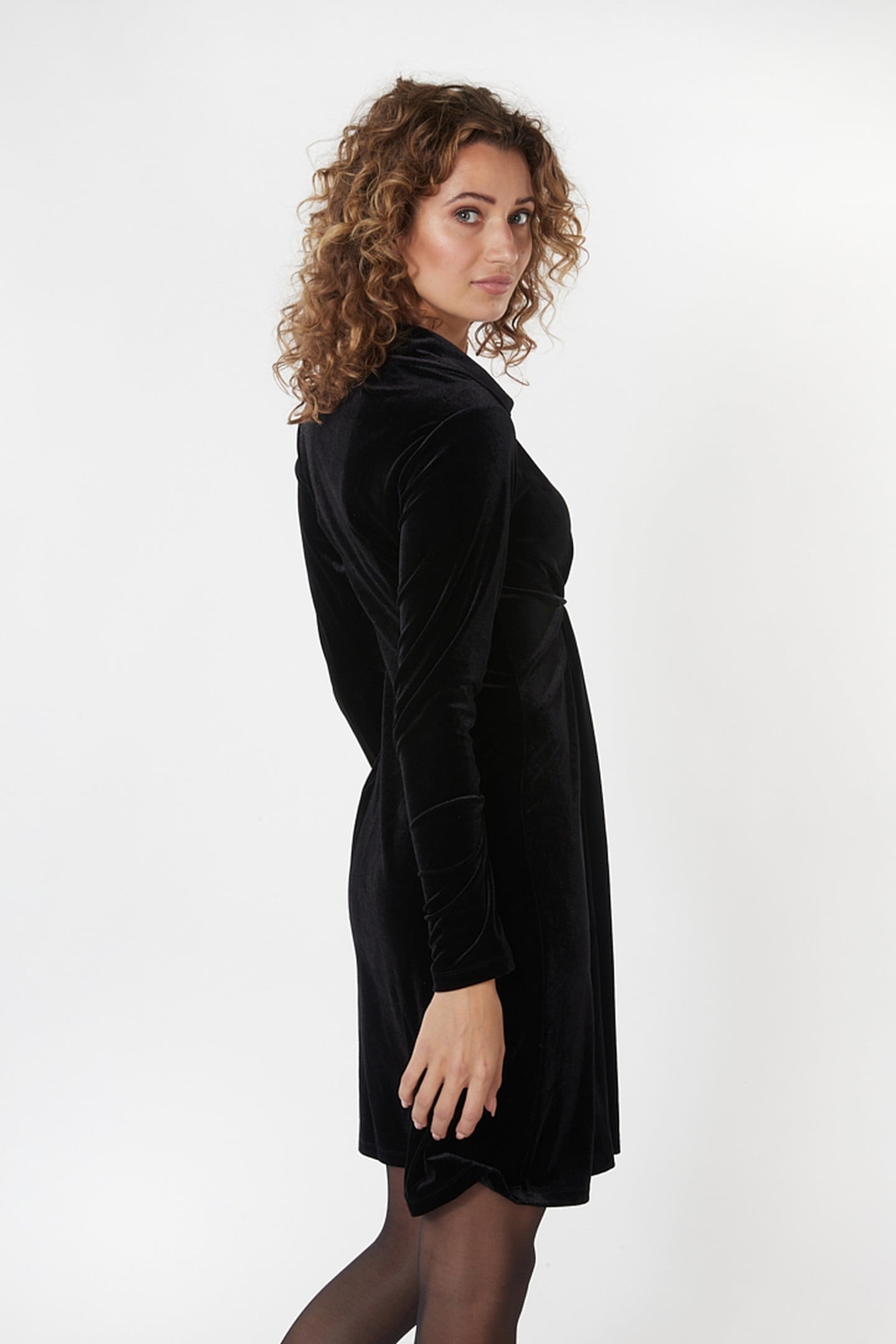 DRESS WRAP VELOURS BLACK 4