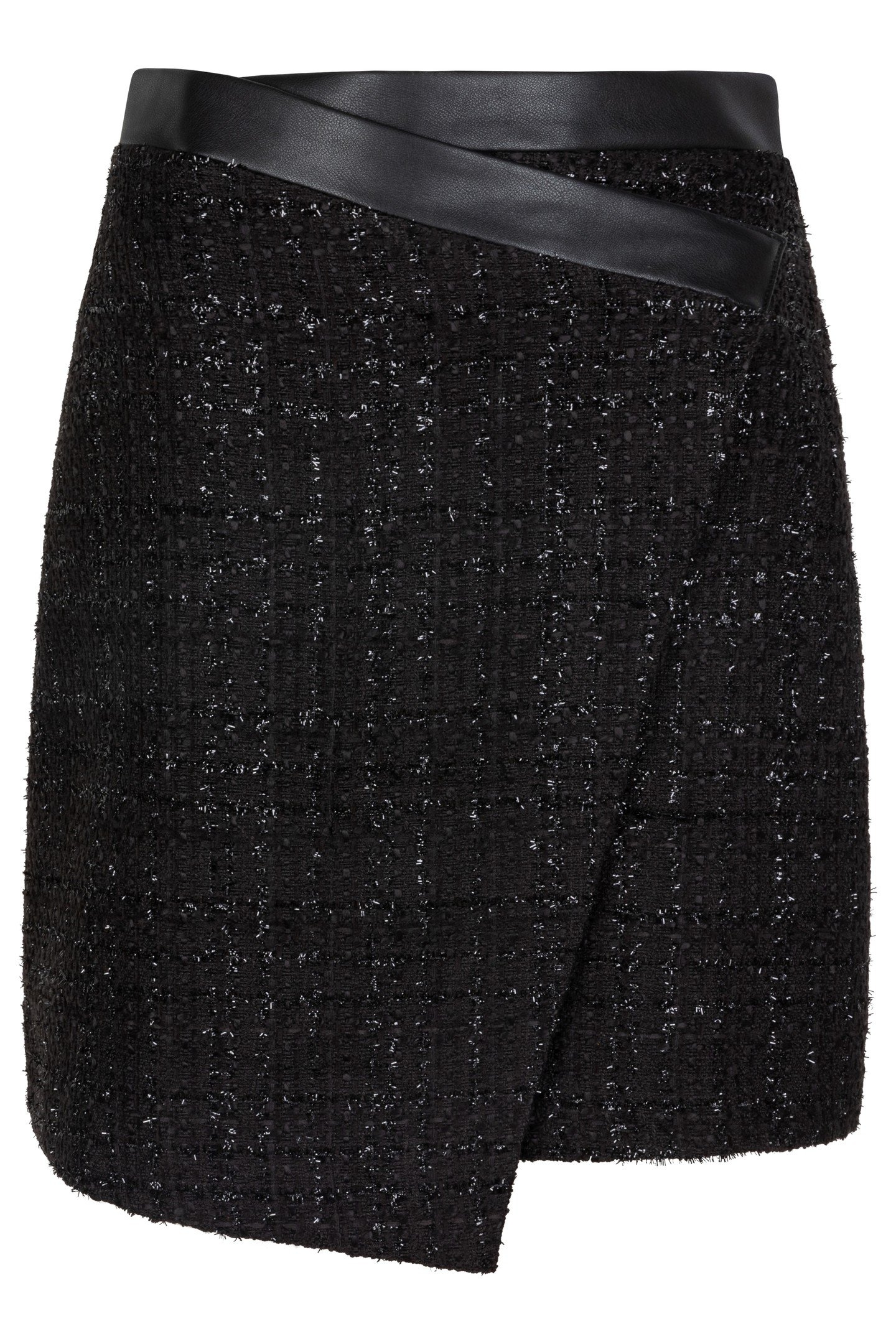 SKIRT TWEED OVERLAP BLACK 6