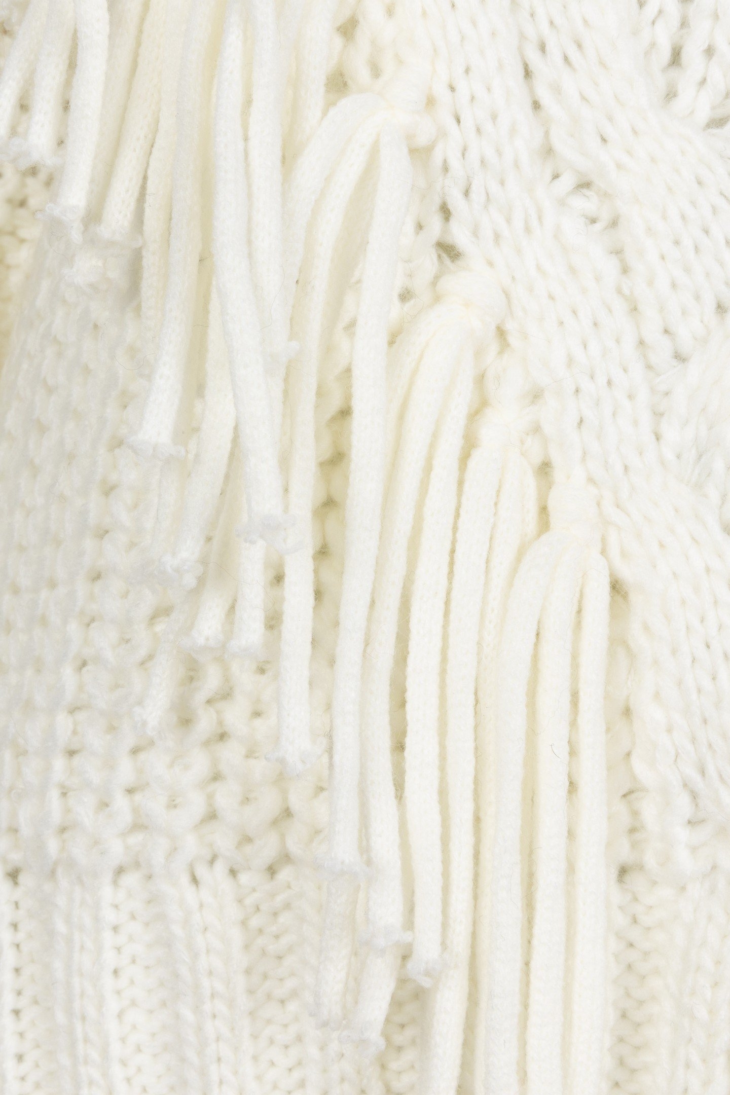 SWEATER CABLE FRINGES OFF WHITE 7