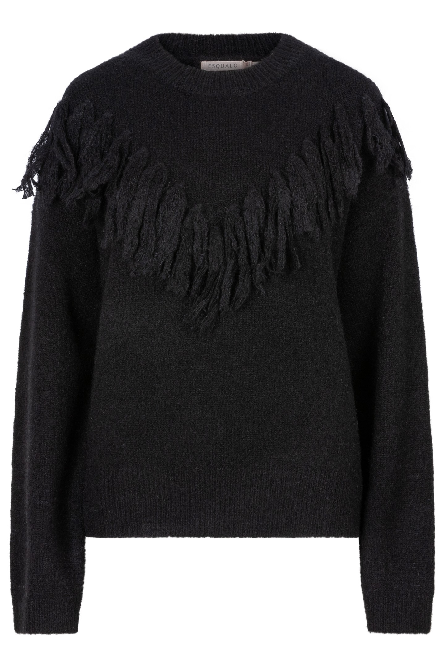 SWEATER FRINGES BLACK 5