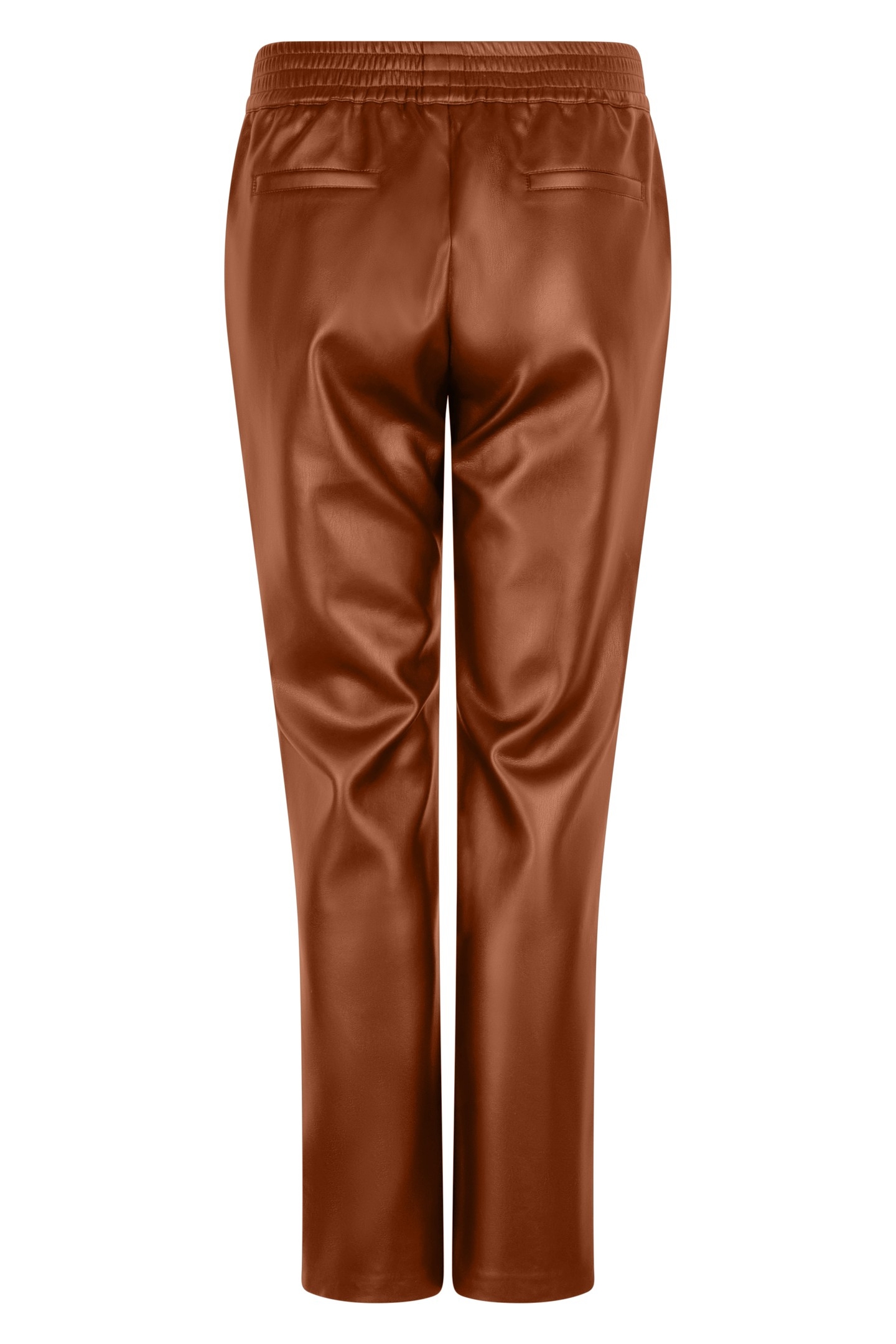 TROUSERS JOGGER PU BROWN 2