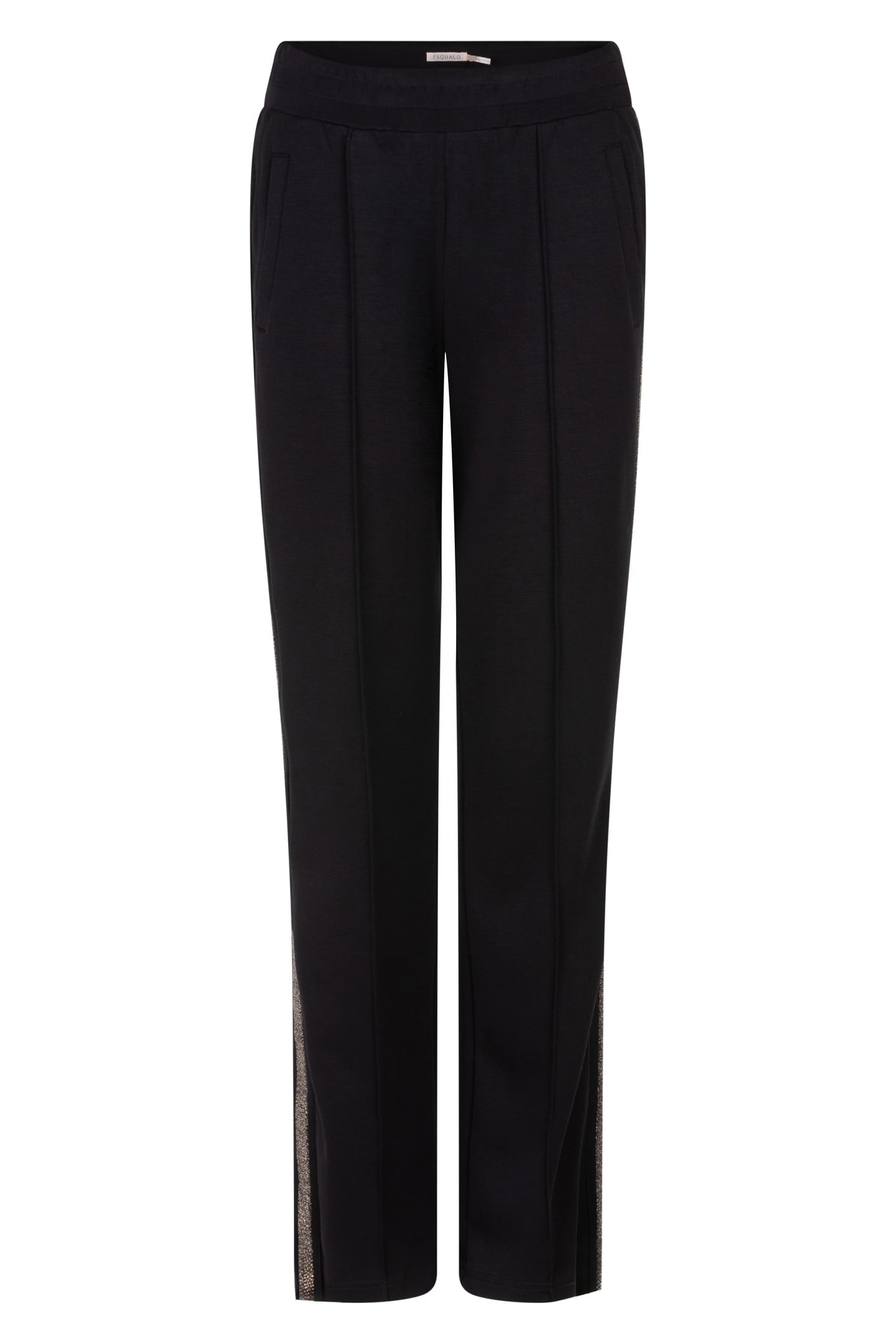 TROUSERS LUREX TAPE MODAL BLACK 4