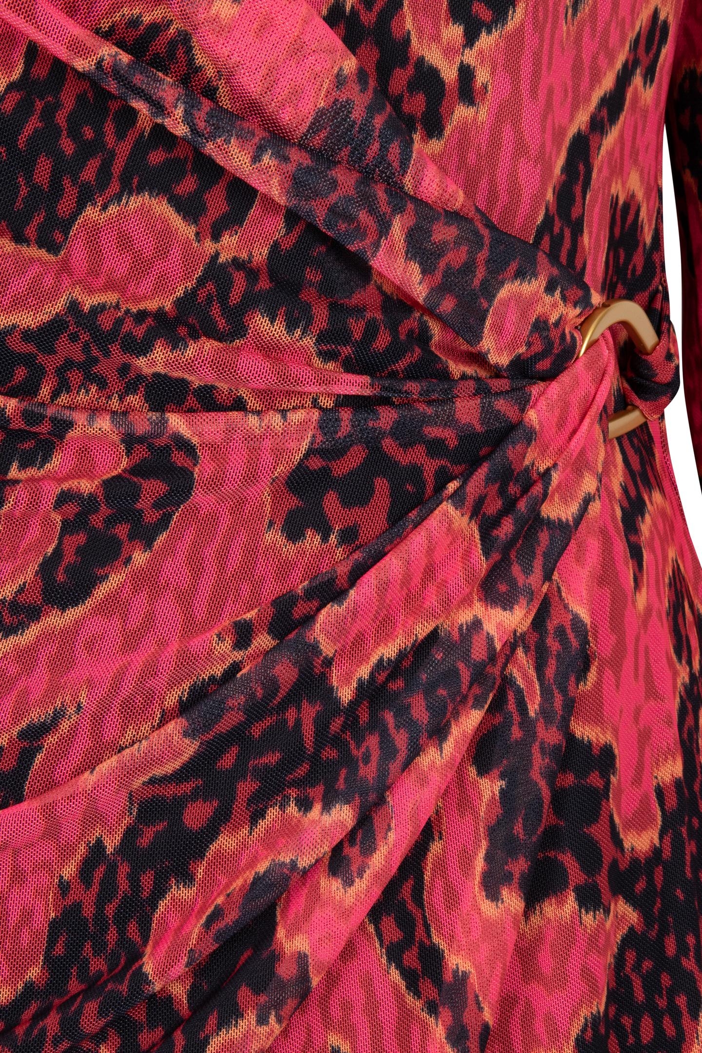 DRESS MESH WRAP OVER PRINT 6