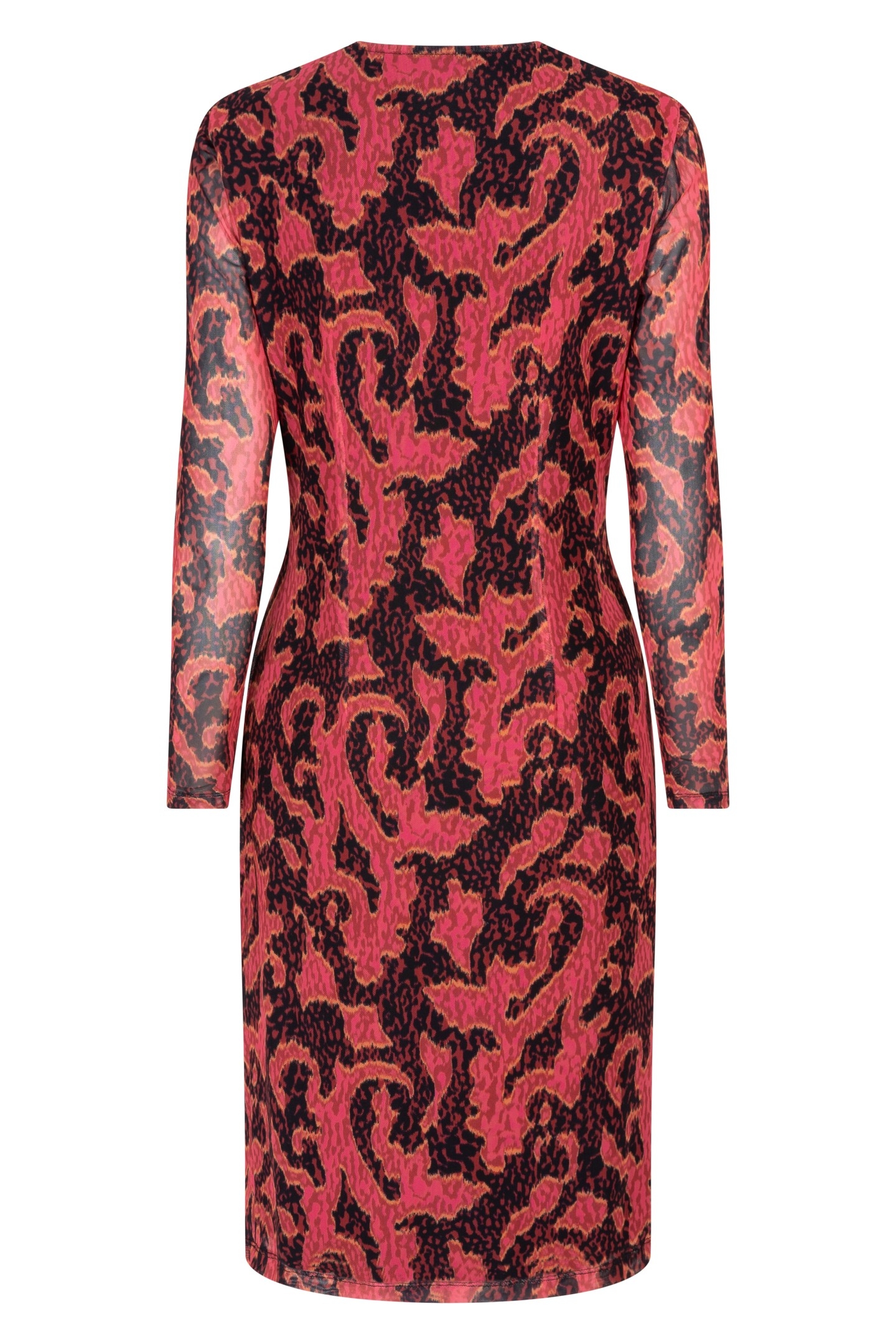 DRESS MESH WRAP OVER PRINT 5