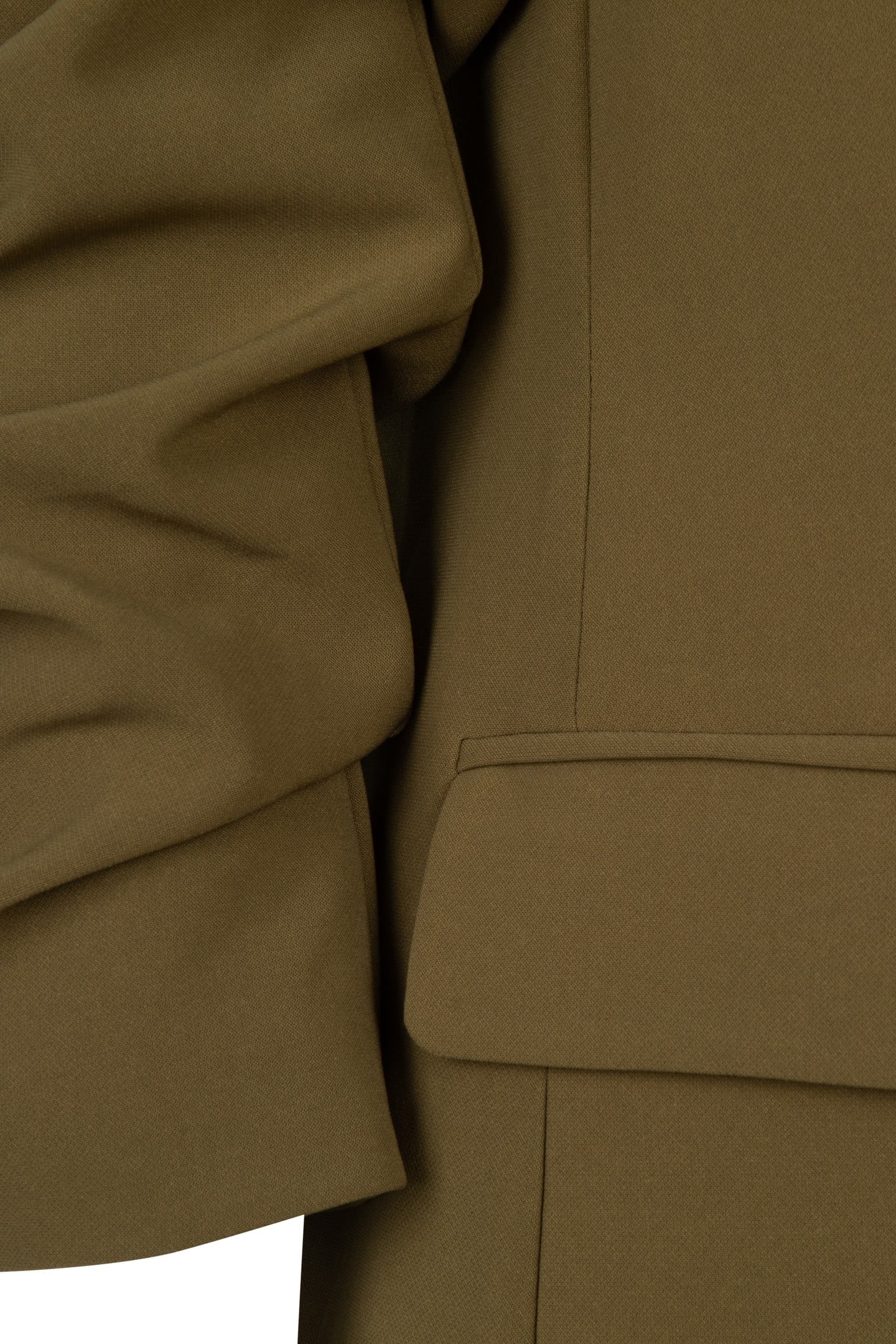 BLAZER GATHERED SLVE CITY MOSS GREEN 7