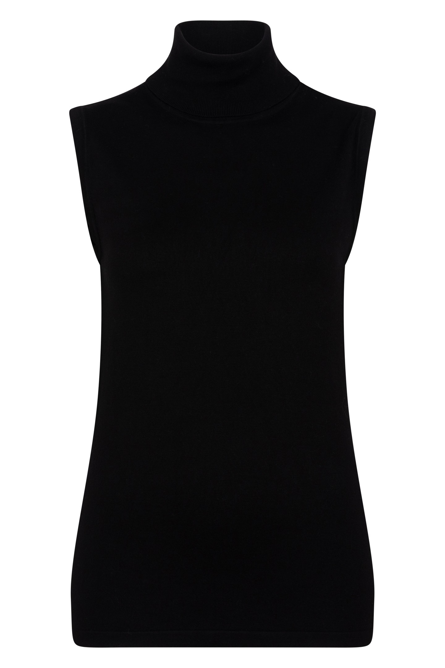 SWEATER SLV/LSS COL BASIC KNIT BLACK 4