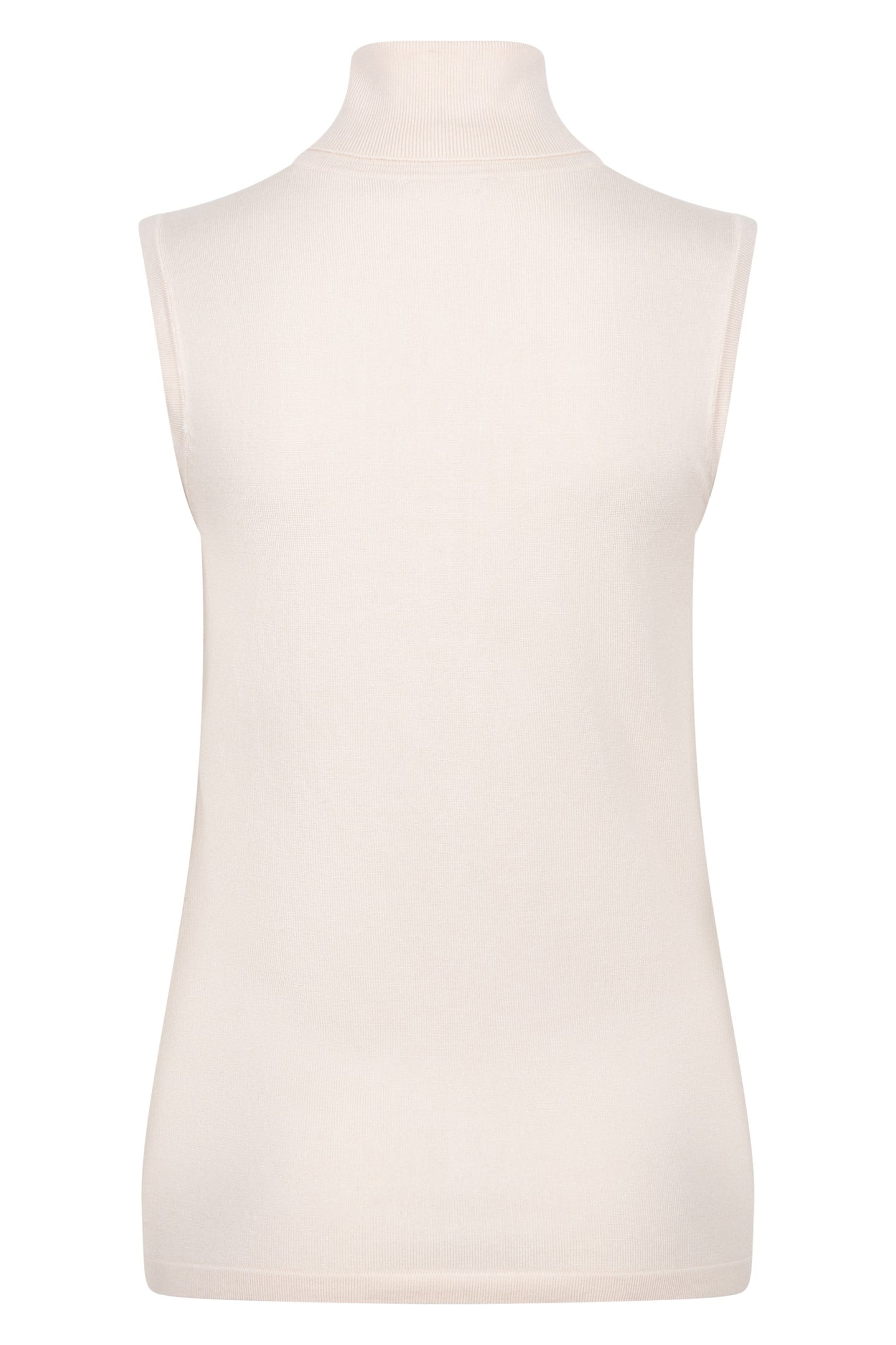 SWEATER SLV/LSS COL BASIC KNIT BEIGE 6