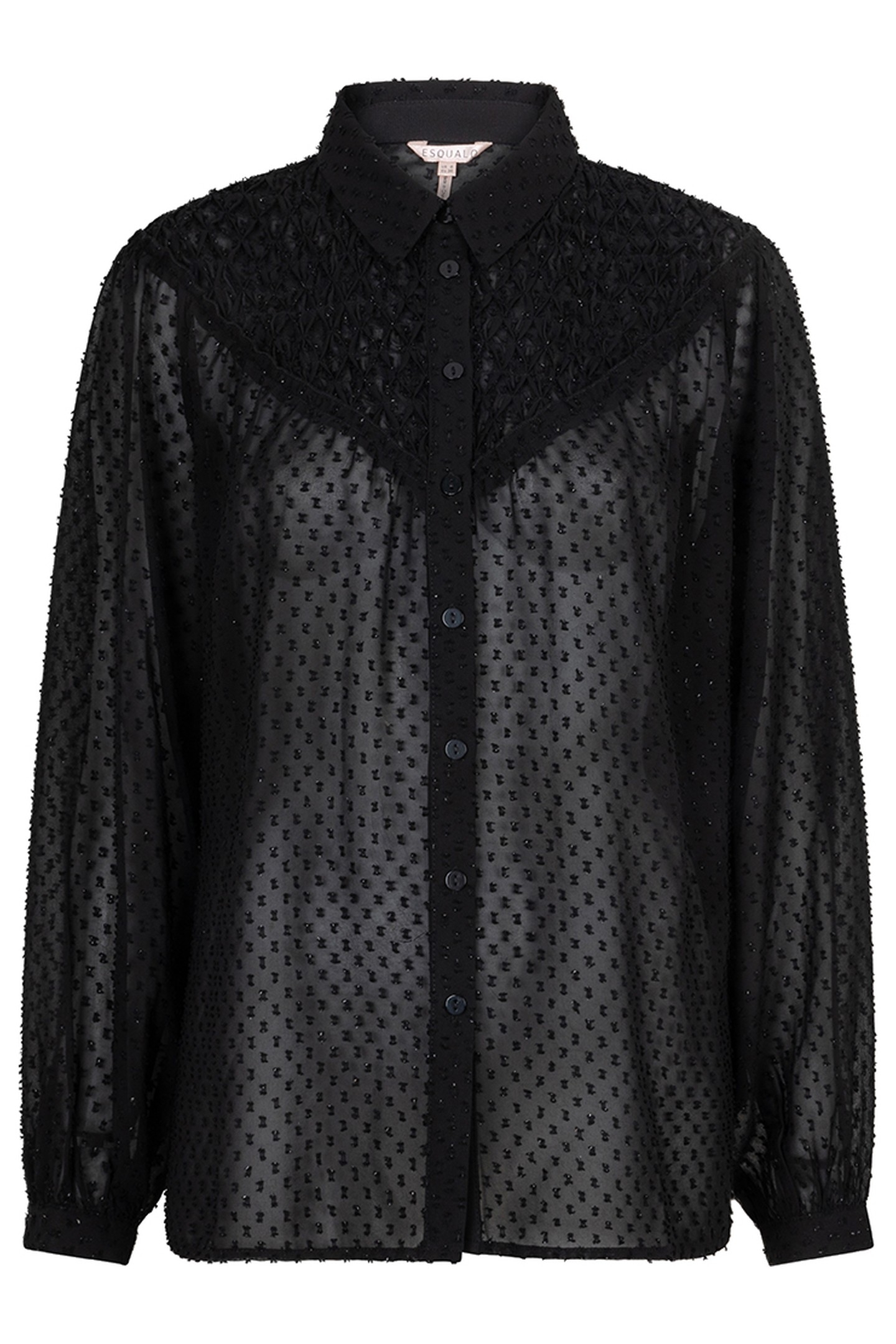 BLOUSE PLUMETIS SMOCK BLACK 4