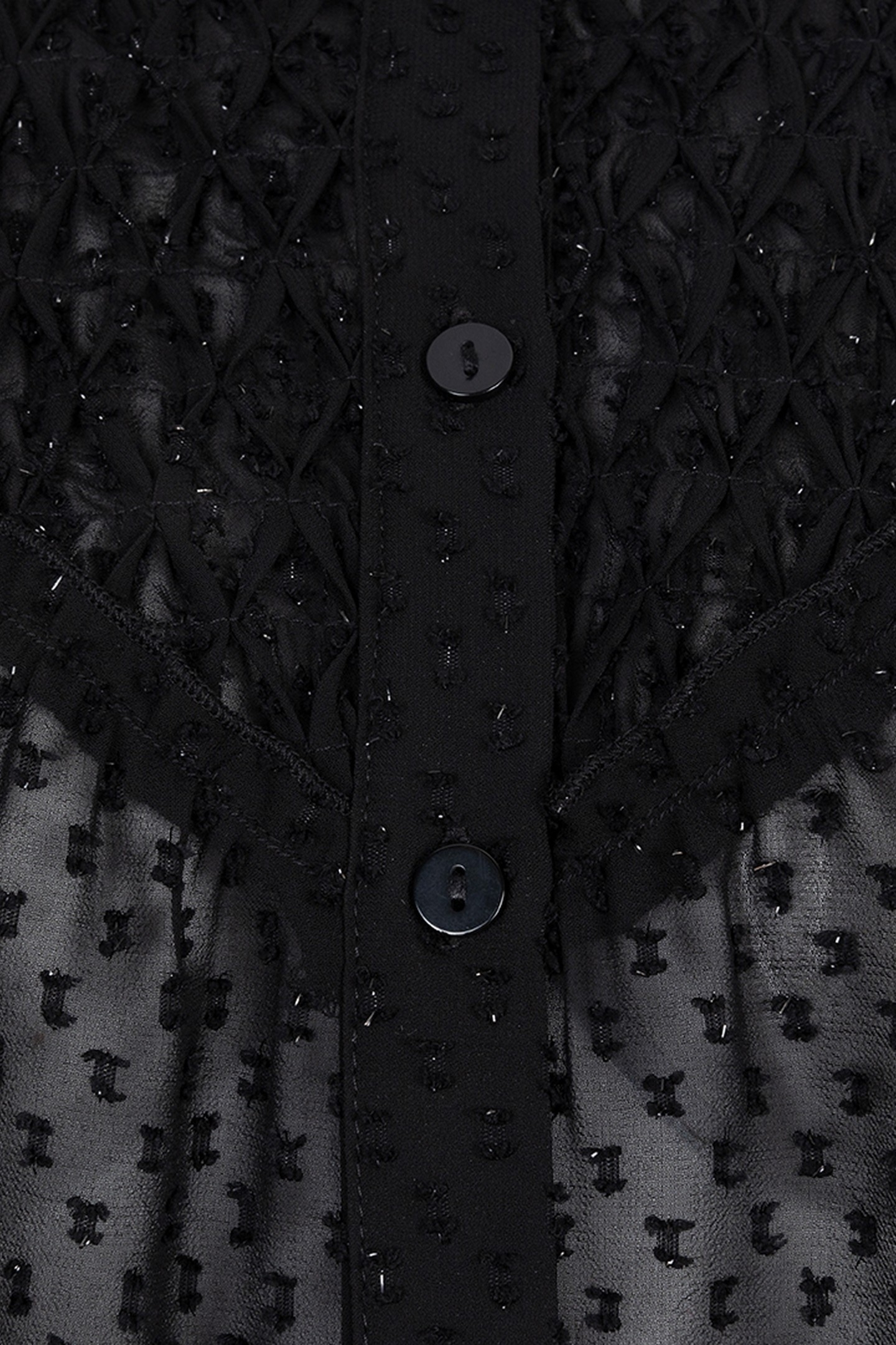 BLOUSE PLUMETIS SMOCK BLACK 6