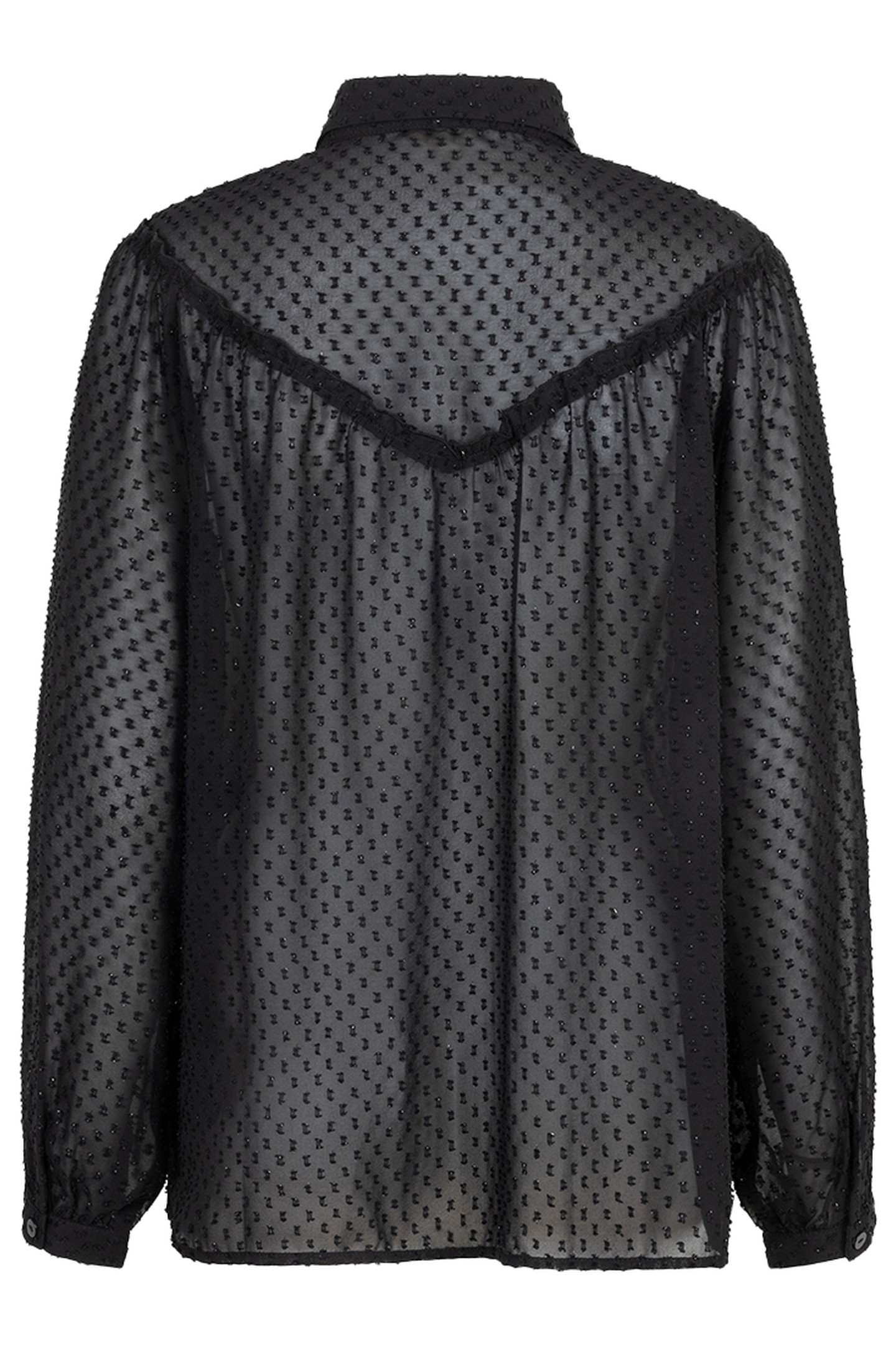 BLOUSE PLUMETIS SMOCK BLACK 5