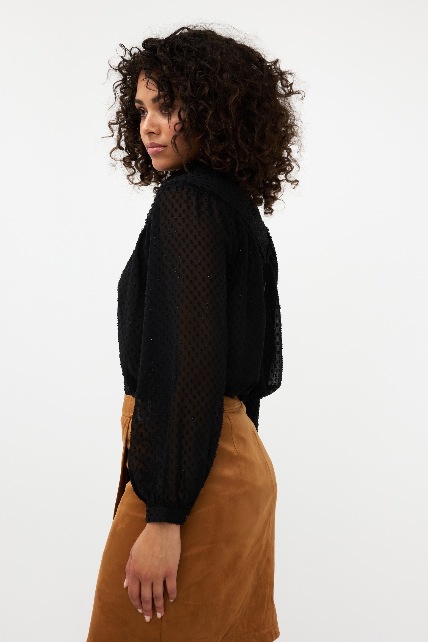 BLOUSE PLUMETIS SMOCK BLACK 3