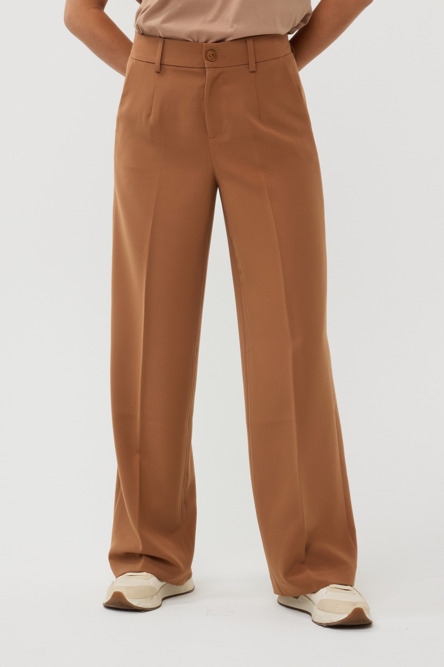 TROUSERS WIDE CITY COPPER BROWN 2