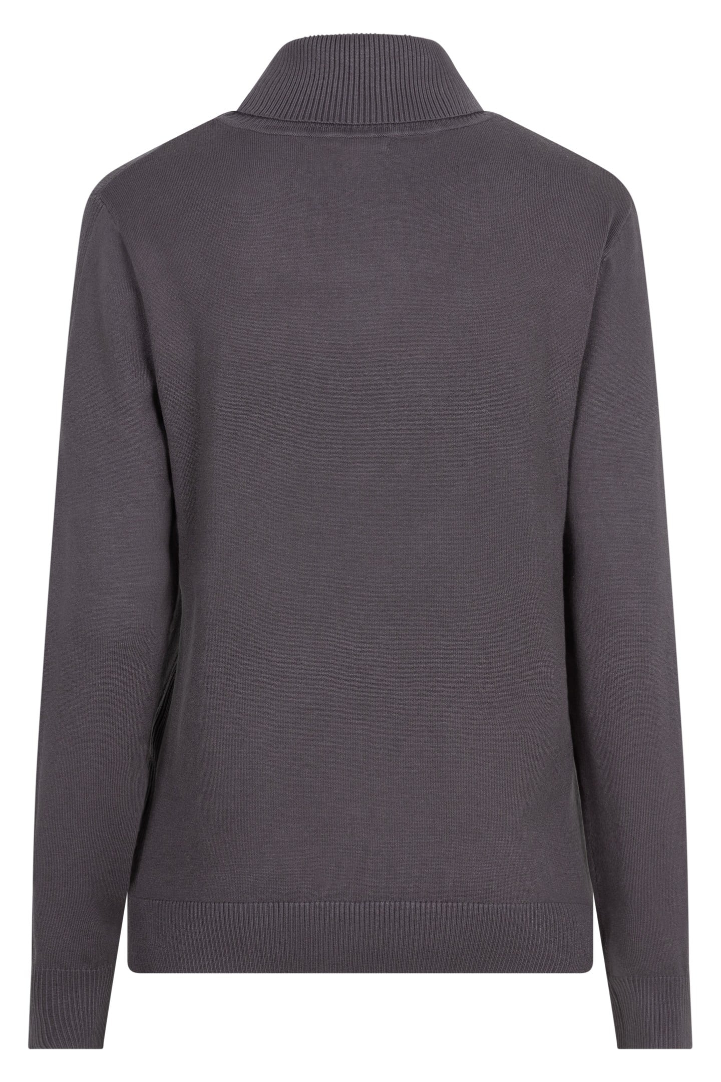 SWEATER COL BASIC KNIT GREY 4