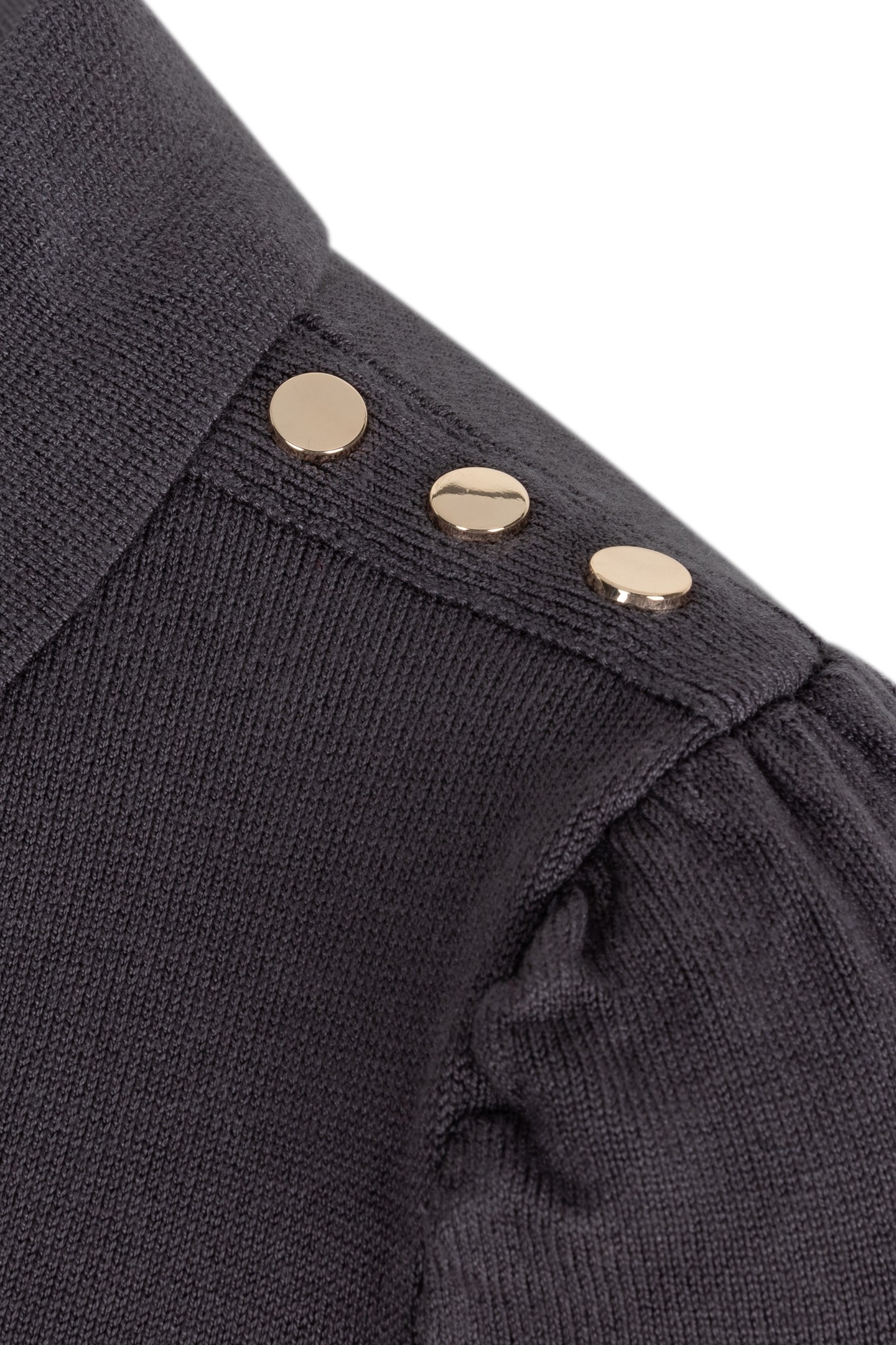 SWEATER COLLAR BASIC KNIT GREY 7